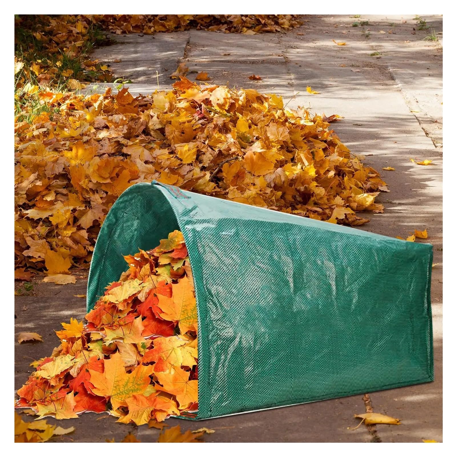 2 piezas de contenedor for recolección malezas patio, bolsas almacenamiento for desechos hojas y flores jardín, gran capacidad, for caídos para Recoger Plantas, Residuos y Hojas(200L)