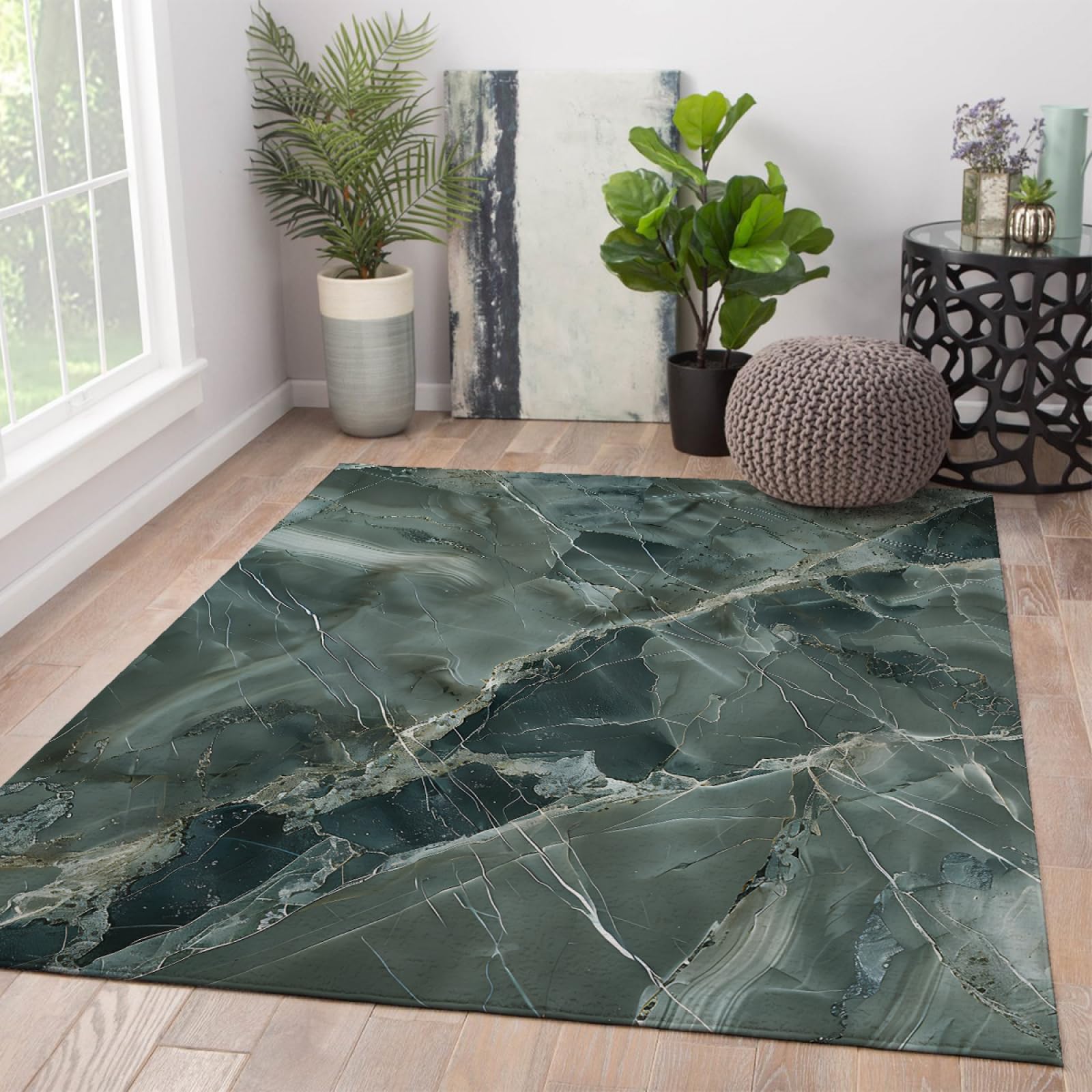 Tappeti Britannici Verde Area Tappeti Moderni In Marmo Per Soggiorno Camera Da Letto Tappeti Rustici Per Pavimento Cucina Tappeto Lavabile Ultra Sottile 150x240cm