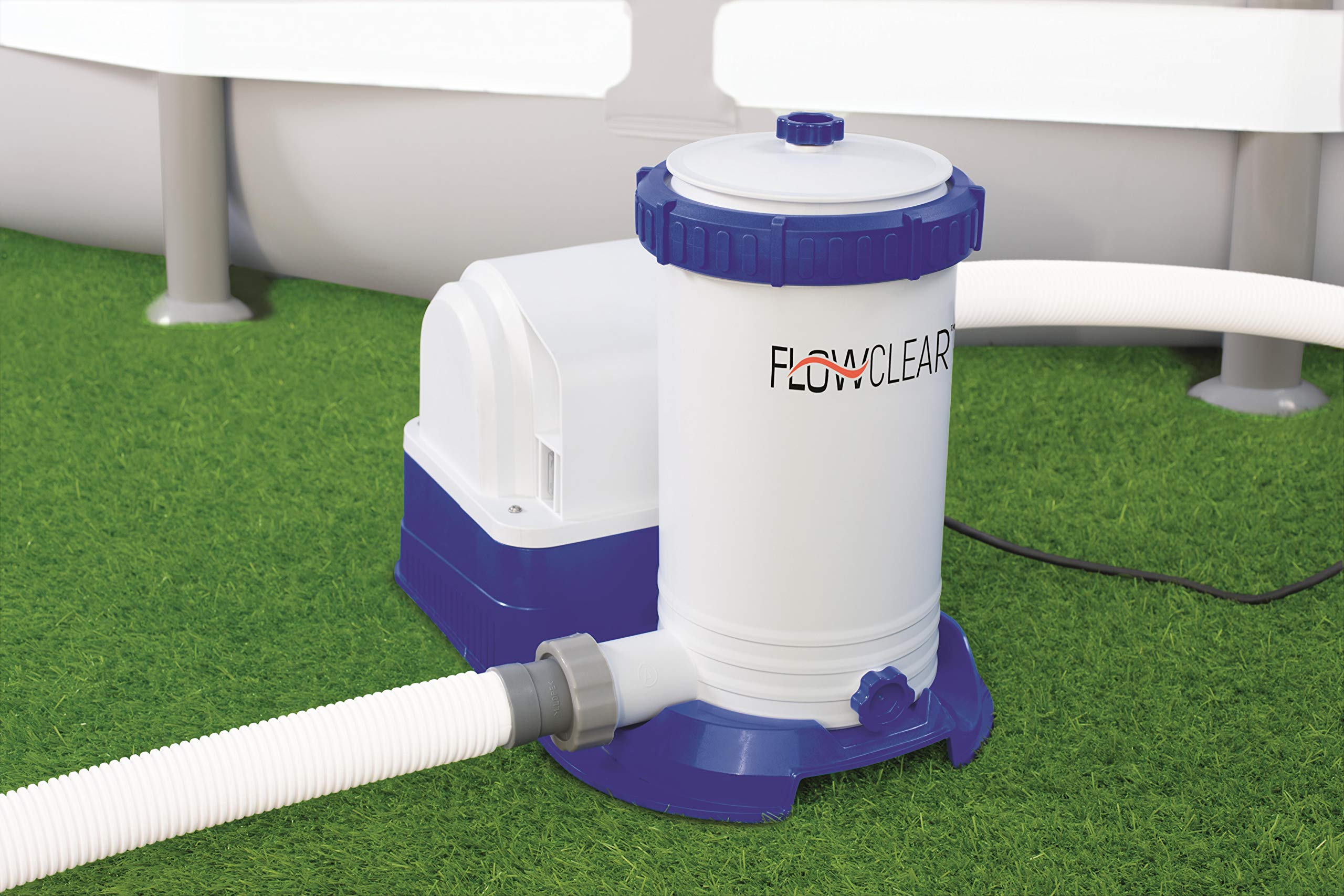 Bestway 58391 FLOWCLEAR Bomba de filtro 9.463 l/h, 220 – 240 V ~/50Hz, transformador 12 V kl. 3, 350 W, TÜV/GS H, multicolor