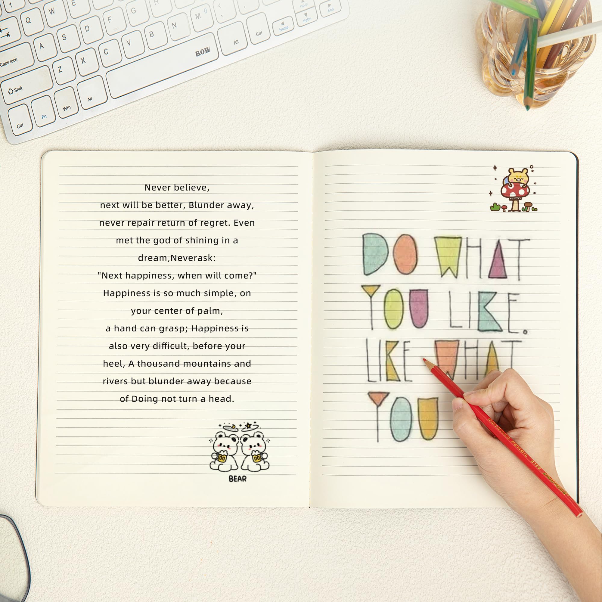 XYark Diari grandi per quaderni, confezione da 15, formato B5, copertina nera, a righe universitarie, 60 pagine, 21,6 x 28 cm, carta a righe spesse 80 g/m²