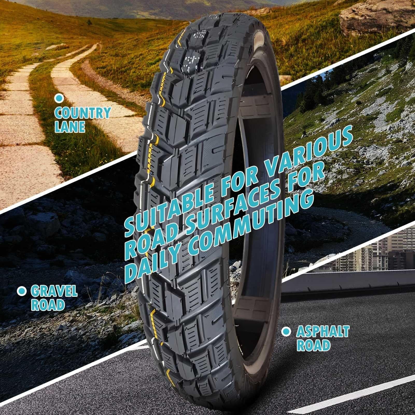 90/90-19 Opona Motocyklowa Terenowa z Wzorem Przeciwpślizgowym 90/90/19 Odporna na Zużycie i 90 90 19 z Rurką dla Motocykla Crossowego – 19-calowa
