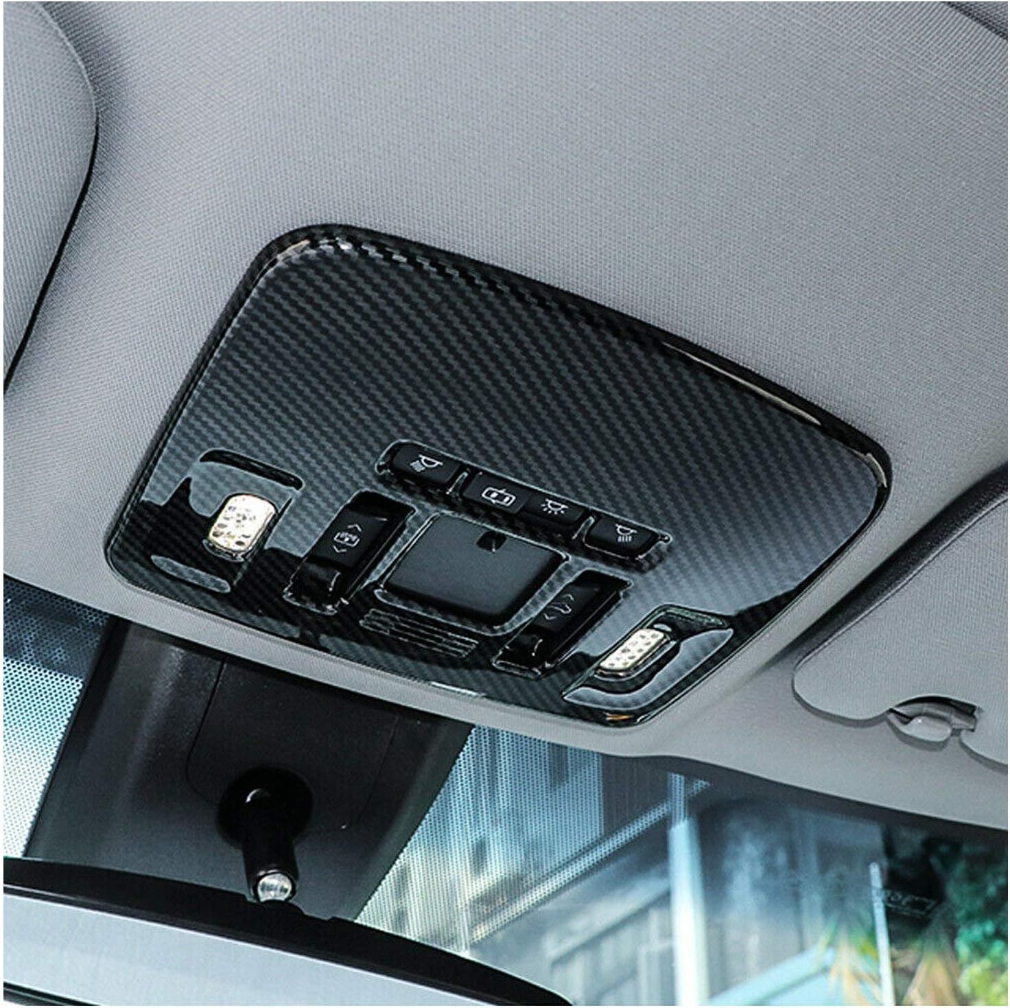 x xotic tech Reading Dome Map Light Cover Trim, Carbon Fiber Pattern, Compatible with Camry 2018-2026 (with Panoramic Moonroof Only)