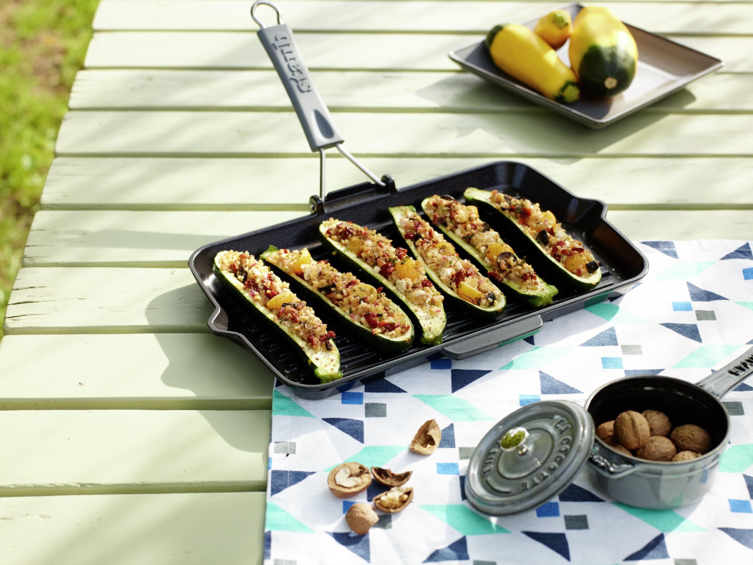 STAUB,Grill Pans,Grillpfanne,34cm,Schwarz,Gusseisen,rechteckig