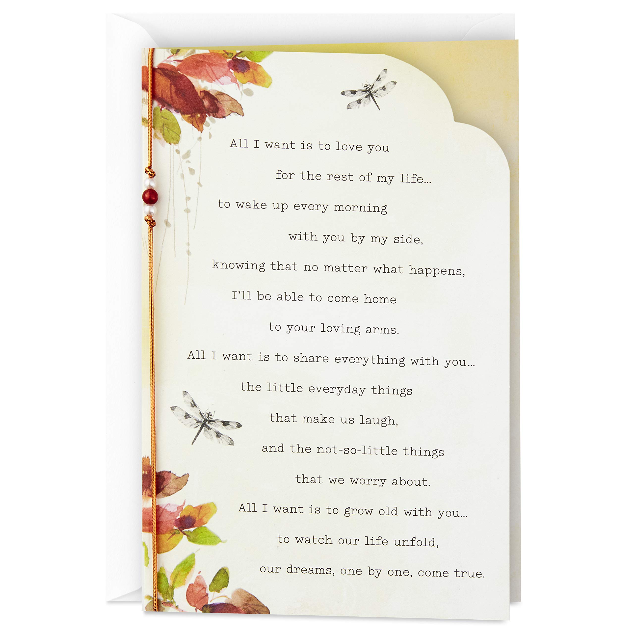 Amazon Com Hallmark Love Card Or Anniversary Card Love You For The Rest Of My Life Office Products