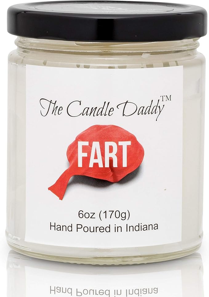 Fart Scented Candle Smells Terrible 6 Ounce Jar Candle