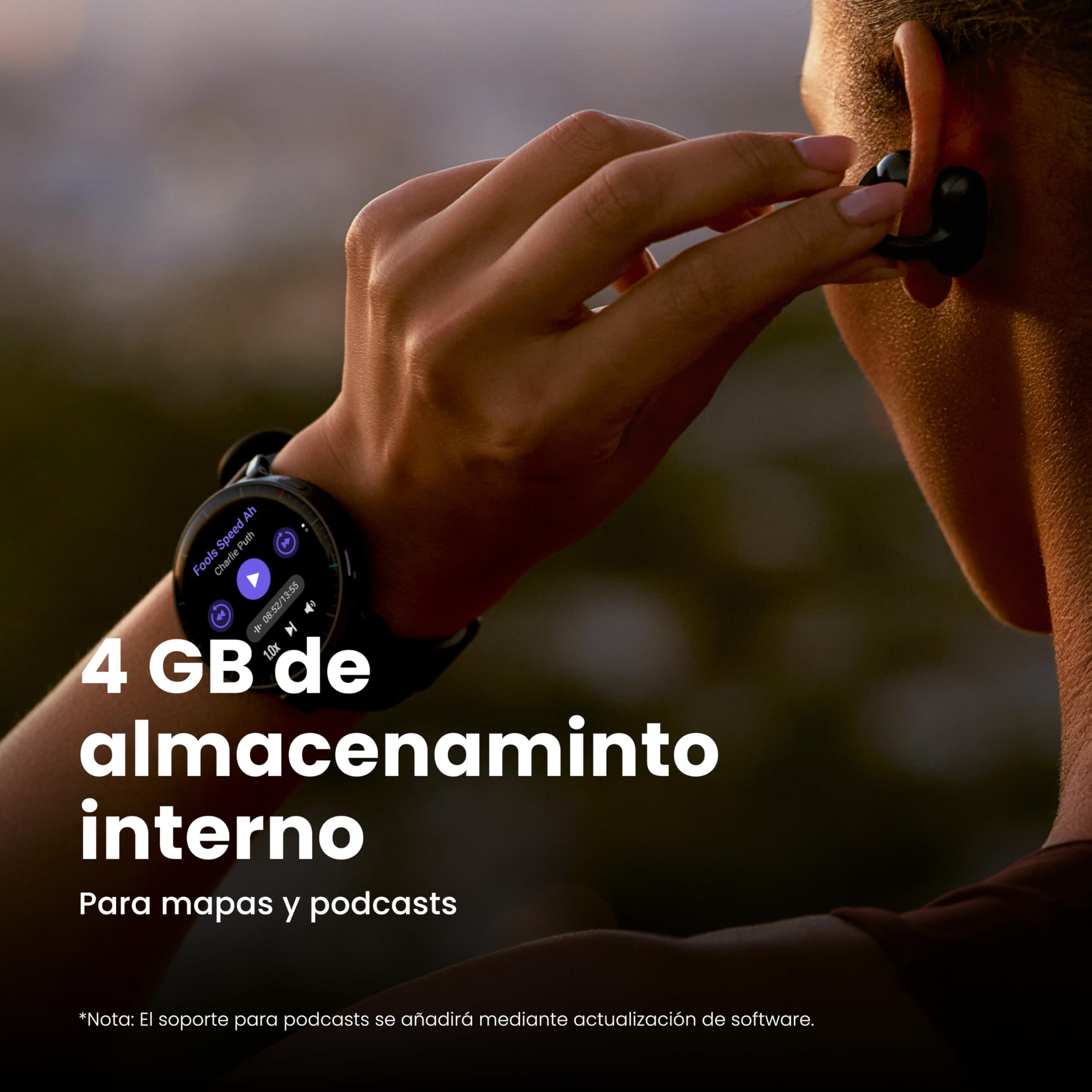 Amazfit Active MAX Reloj Inteligente 48mm, Pantalla AMOLED 1.5", Batería hasta 25 Días, Mapas, NFC, GPS, 170+ Deportes, Resistente al Agua, Ritmo Cardíaco y Sueño, Smartwatch para Android iPhone