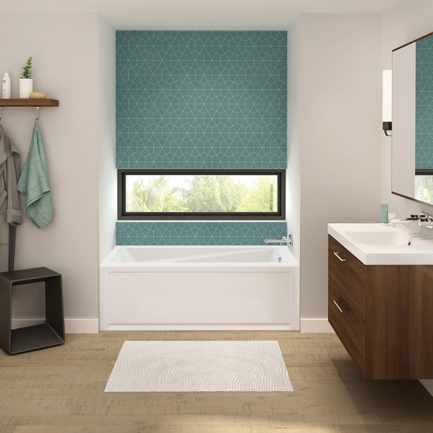 MAAX Bathtub installed in a modern bathroom