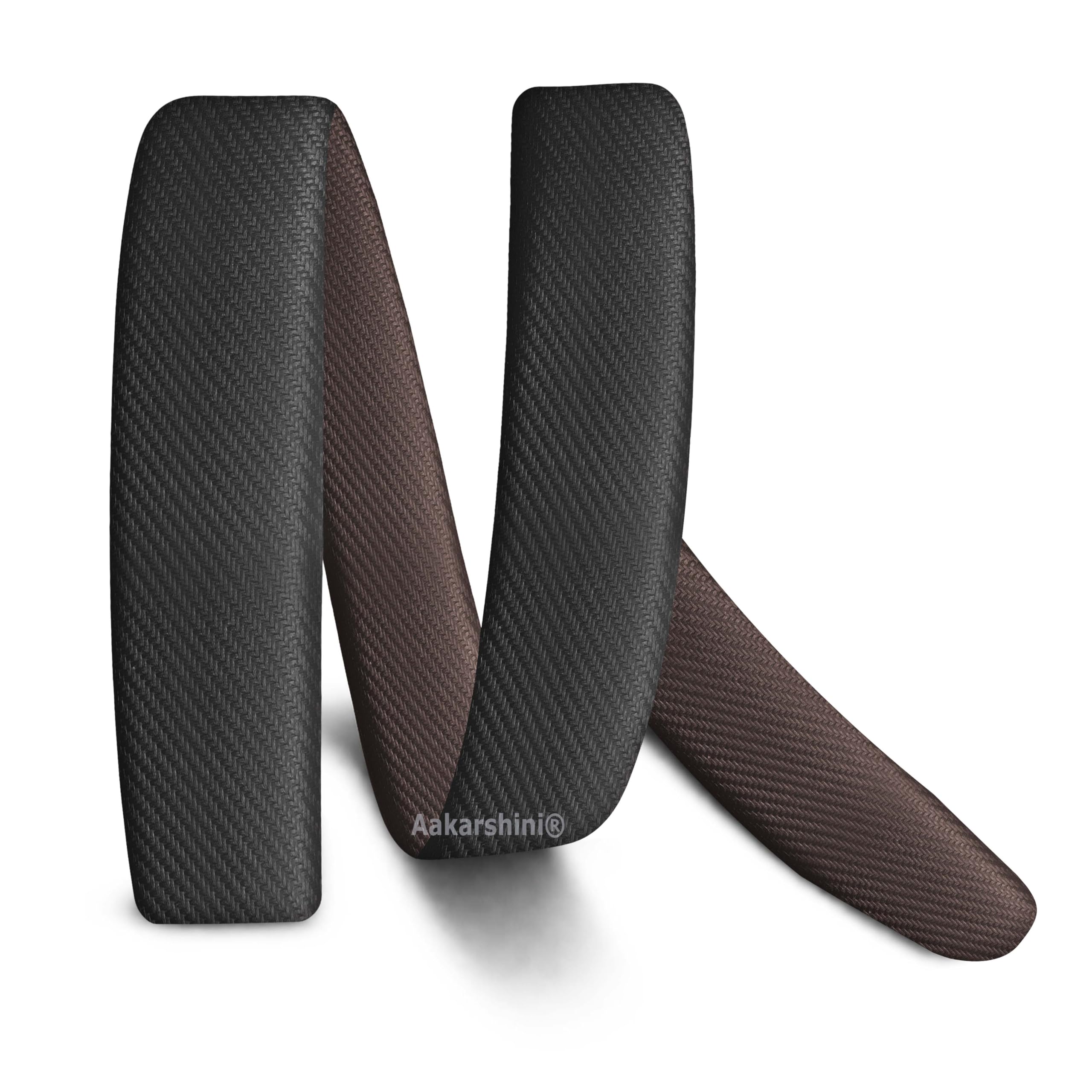 aakarshini Italian real leather belt strap/strip for men : Reversible, Adjustable, Without Buckle & Holes, Black/Brown *** LENGTH 40 INCHES ***-picture-25