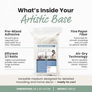Papier-mache Pulp, 400g