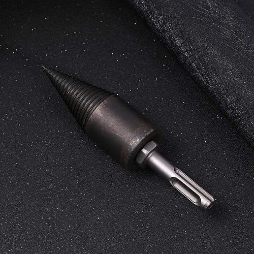 Miniatura 9 de Tofficu Broca divisora de madera de 1.654 in, broca divisora de madera resistente, taladro eléctrico de cono de tornillo, divisor de troncos,