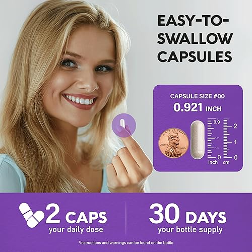 Vista 5 de Vitaminas de biotina con colágeno y queratina, suplemento para el crecimiento del cabello para mujeres y hombres, 25000 pastillas de mcg, fabricadas