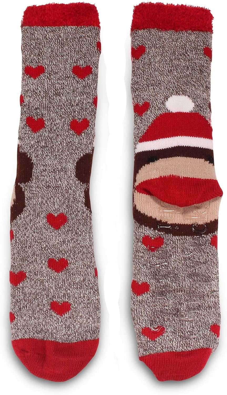 BambooMN Women's Double Layer Thick Super Soft Warm Fuzzy Home Outdoor Winter Socks