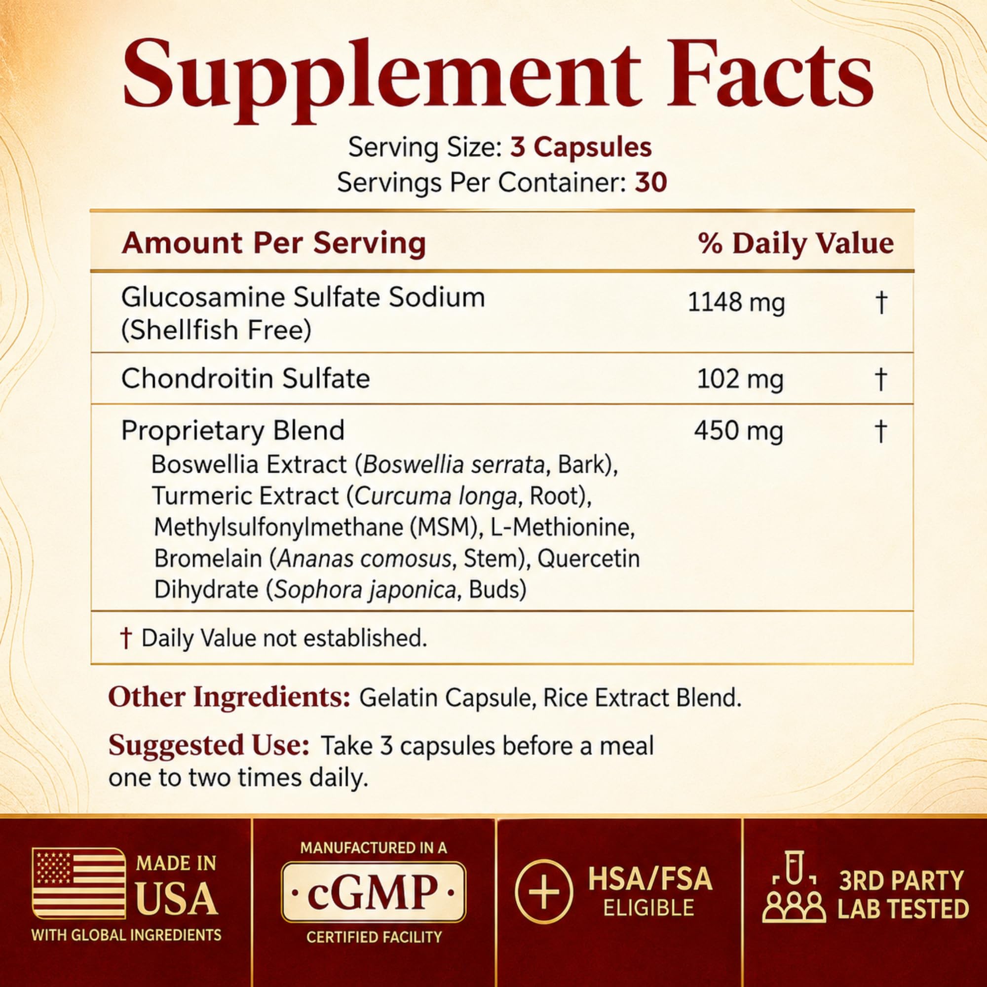 Bernard Jensen's Glucosamine Chondroitin MSM, 90 Caps — Amazon image 2