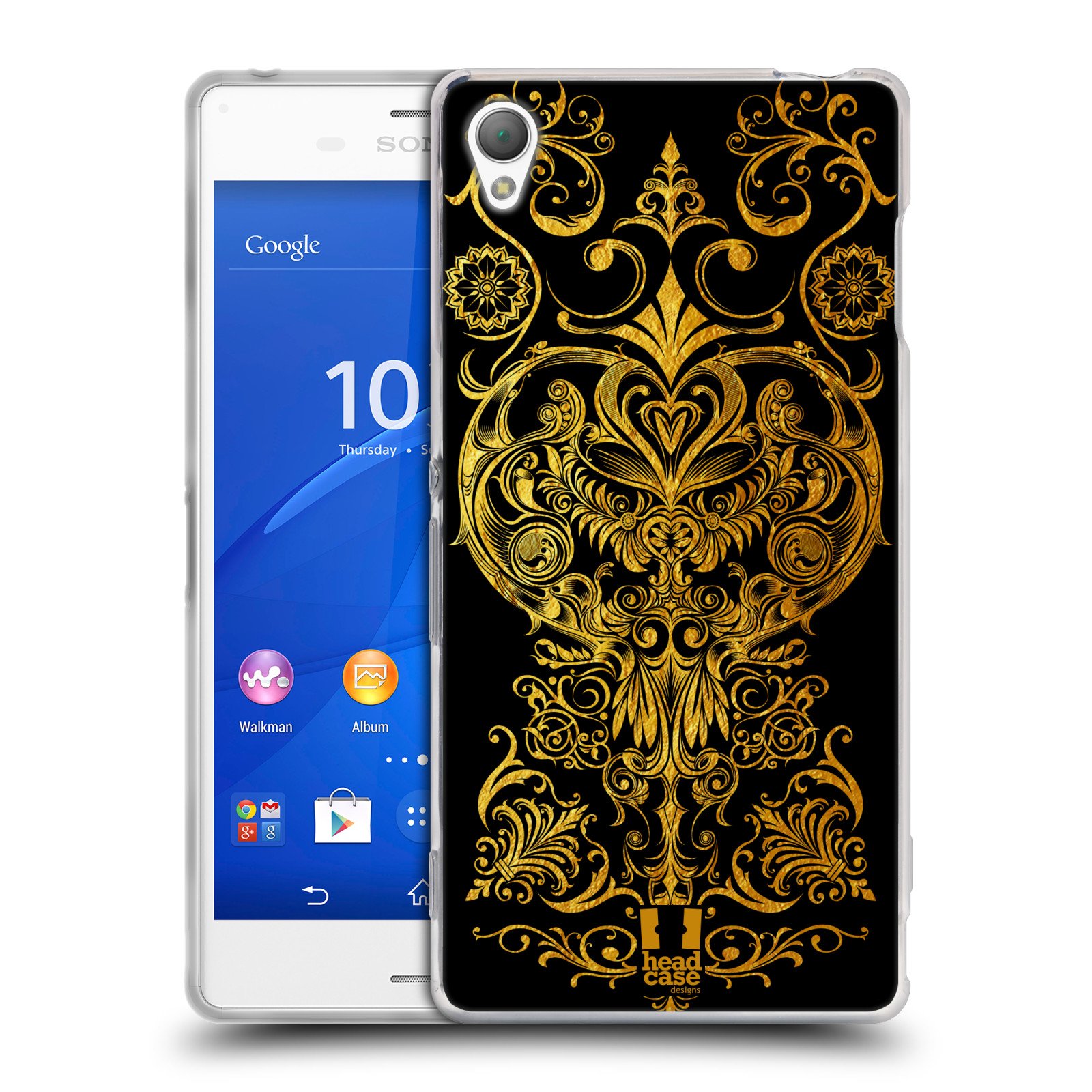 Head Case Designs Modish Heart Luxurious Ornaments Soft Gel Case for Sony Xperia Z3