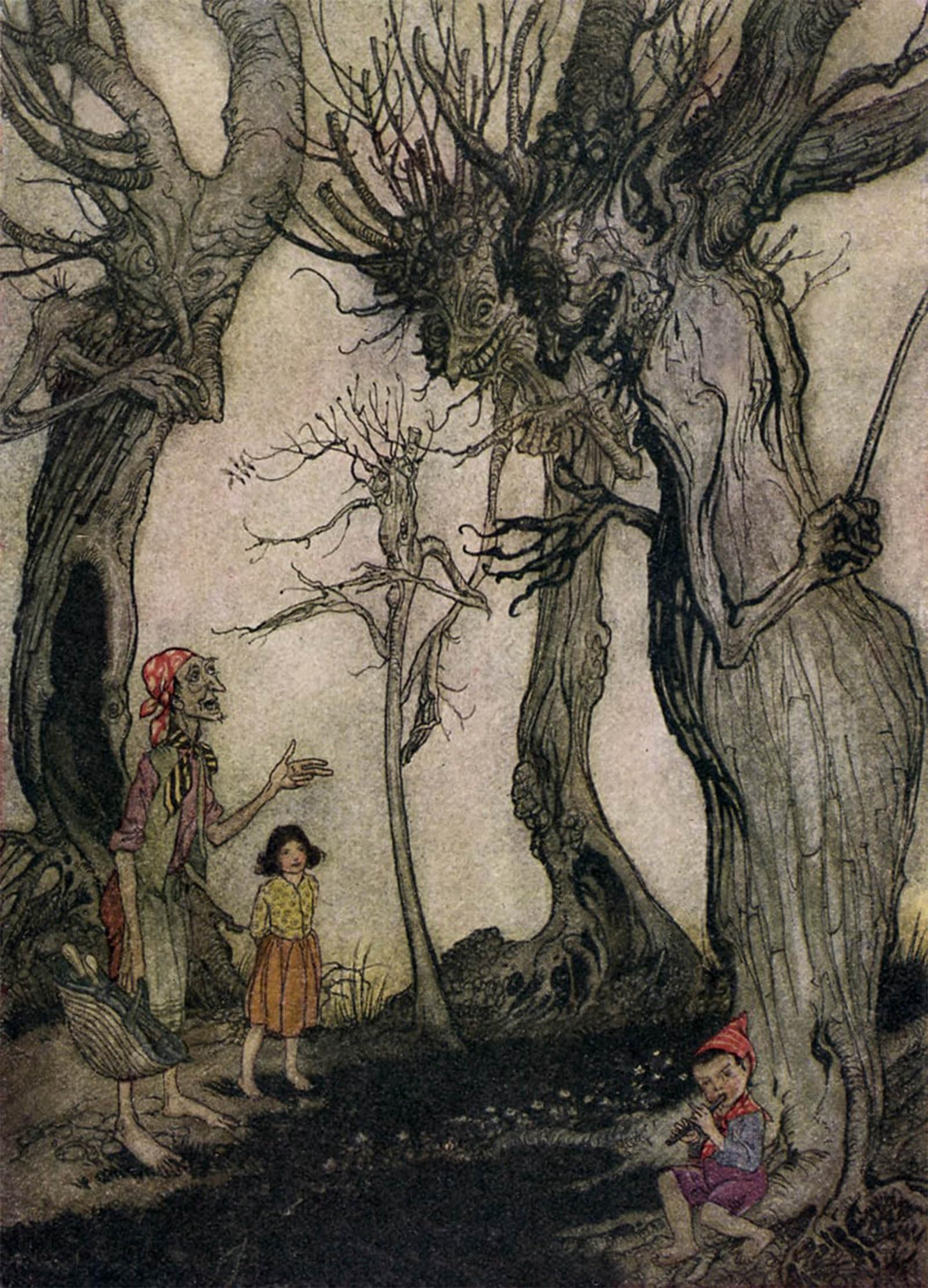 SERENDIPITP Aesthetic Poster Photo Wall Print Retro Picture Aesops Fables by Arthur Rackham Modern Wall Artwork for Home Decor 60x90cm