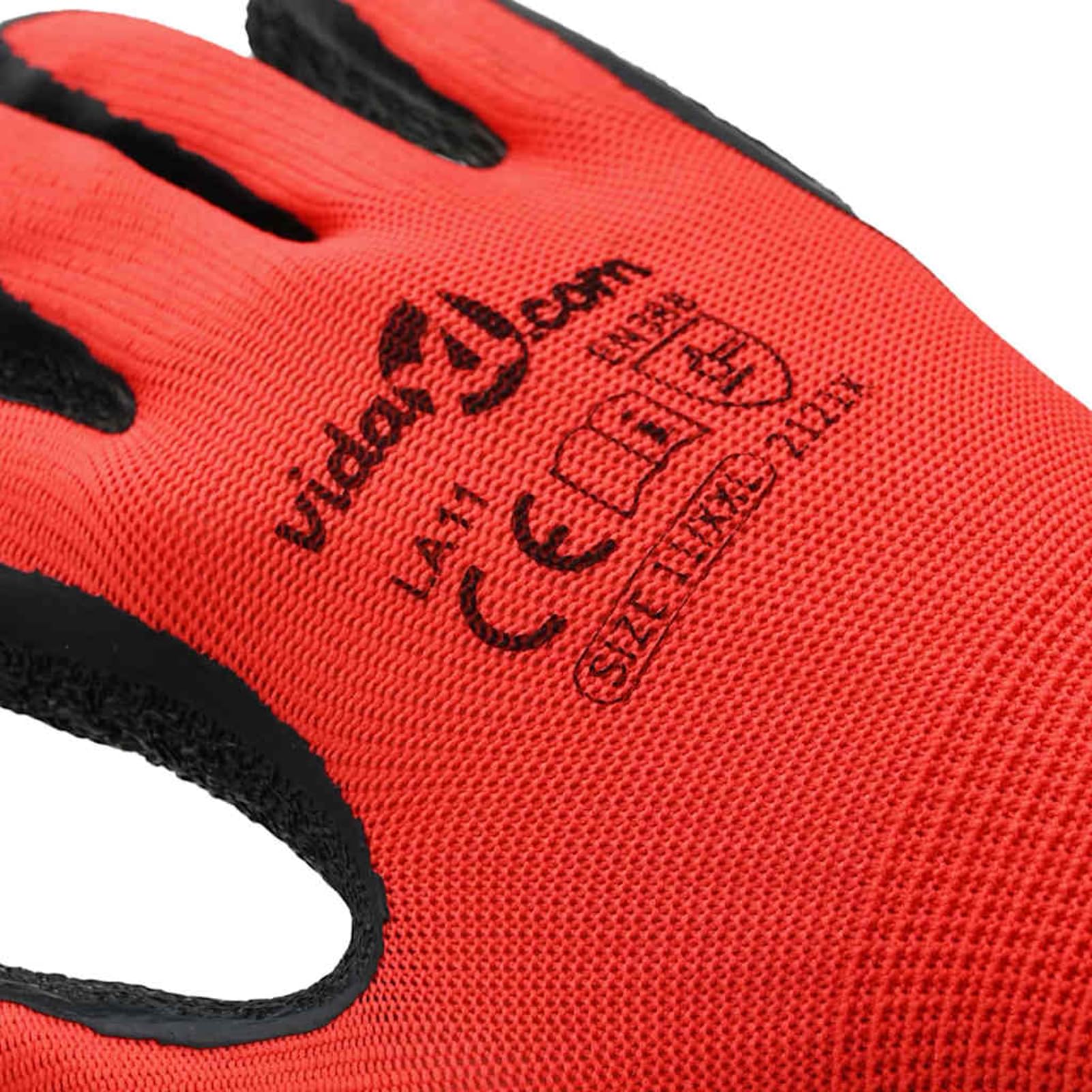 Homgoday Arbeitshandschuhe 24 pcs Rot und Schwarz 11 / XXL Arbeitshandschuhe Model42020699