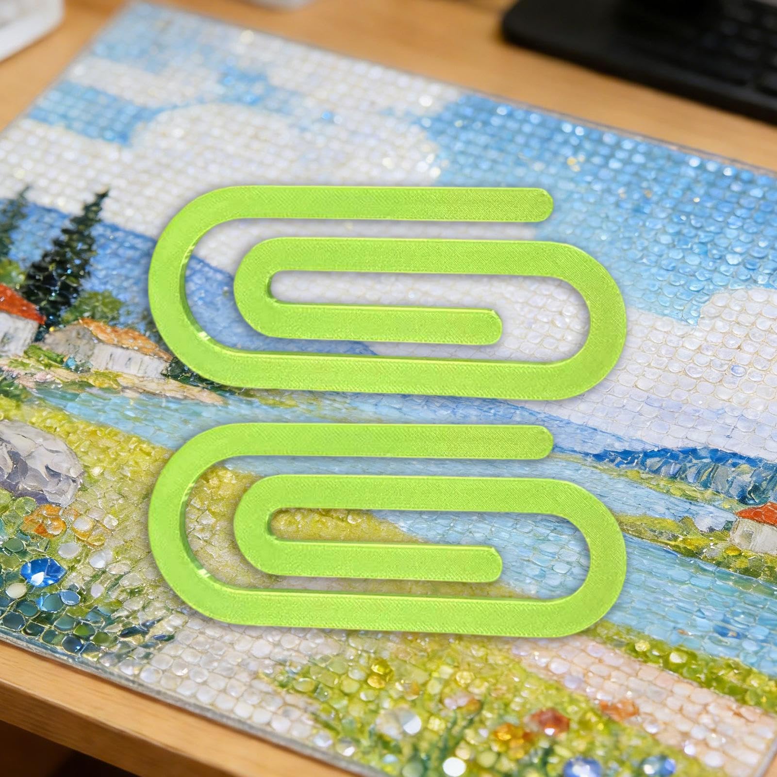 Generico Clip Da Pittura Artistica Piccola Molletta Anti Rotolamento | 2 Pezzi Accessorio per Conservazione Per Adulti, Bambini, Ragazze, Ragazzi, Casa, Classe, Scuola, Viaggio, Scrivania