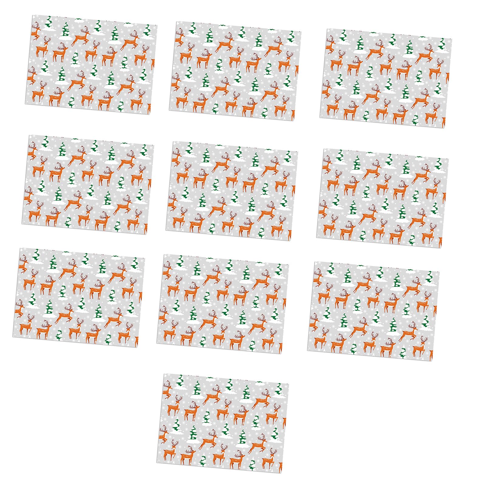 Elnwnnkc Christmas Reindeer Patterned Double Sided Wrapping Paper for Craft Gift Decoration Holiday Parties Craft Supplies User Friendly Wrap