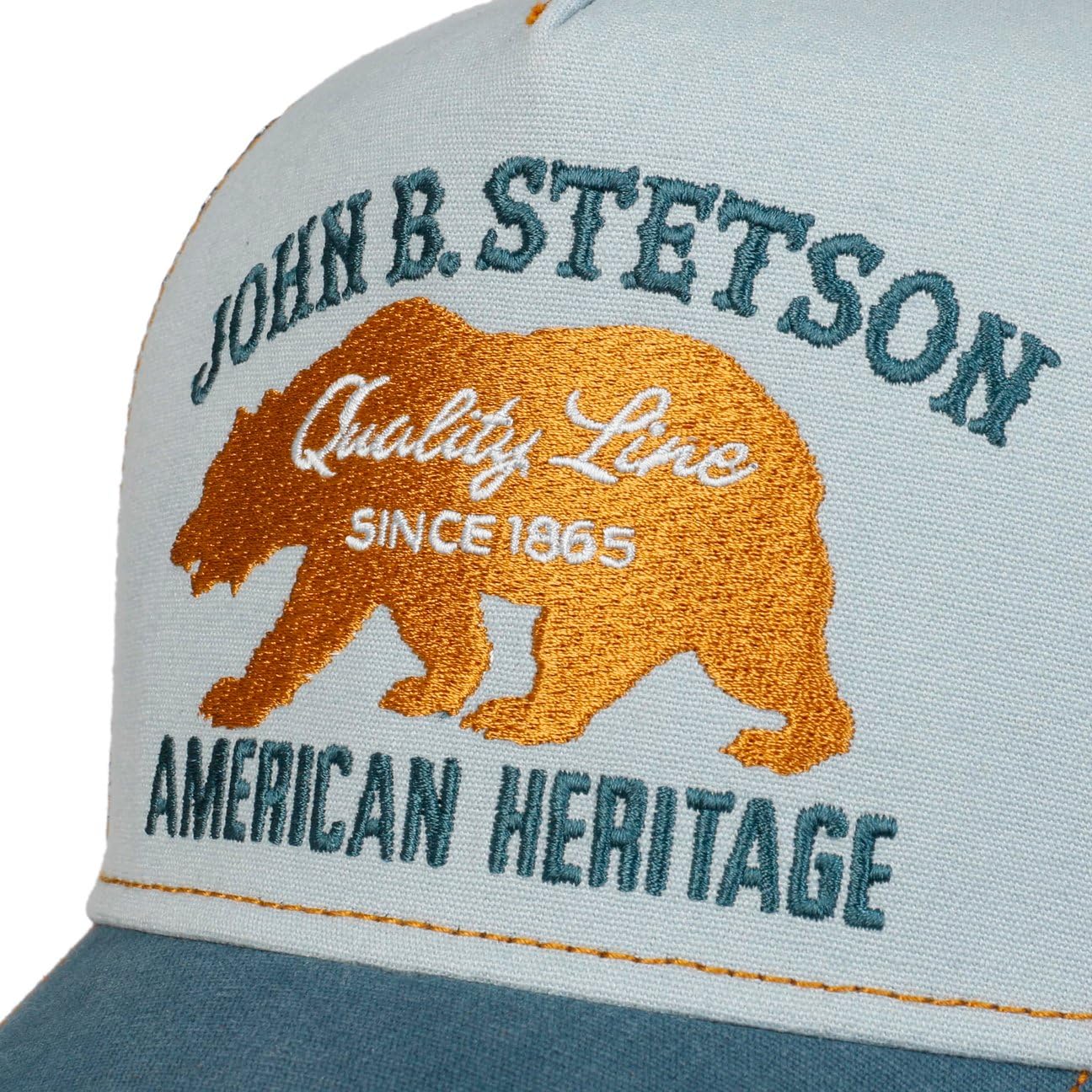 Stetson Czapka JBS-Bear TruckerMężczyźni - z meshu baseball cap snapback Snapback, daszkiem wiosna-lato jesień-zima Wiosna Lato Jesień Zima - One Size niebieski