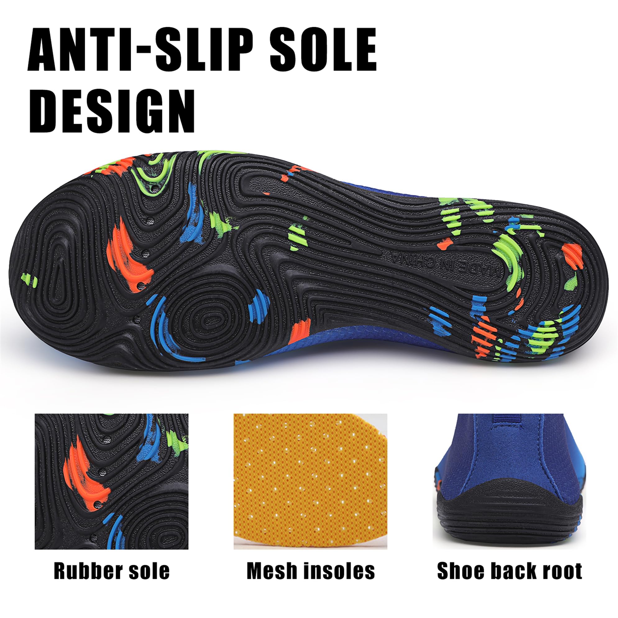 Scarpe da Scoglio Donne Uomo Scarpe Acqua Asciugatura Rapida Traspirante Scarpette da Mare Acquatici Spiaggia Scarpe da Immersione Scoglio Bagno Scarpette da Surf Scarpe da Sport Acquatici