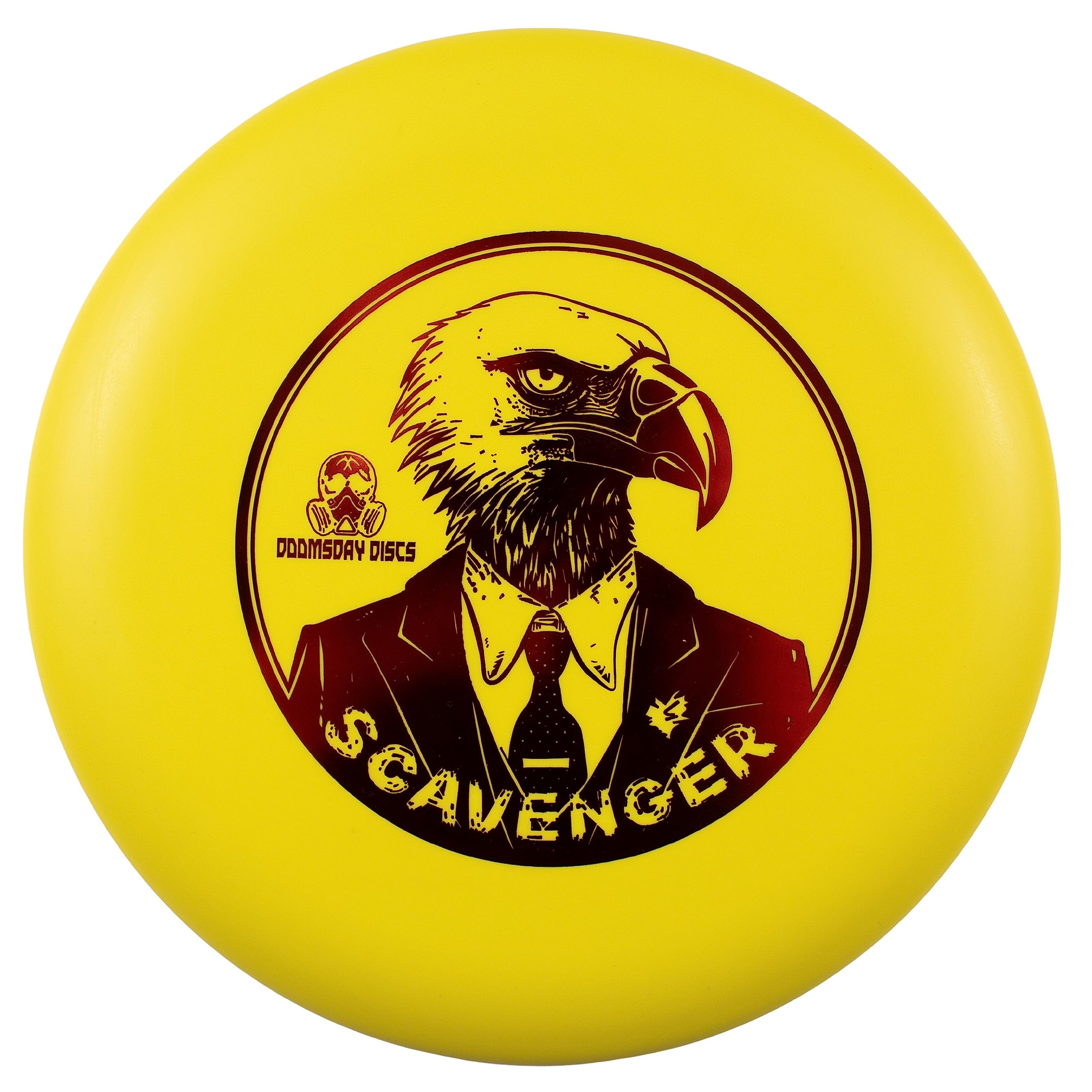 DOOMSDAY DISCS Scavenger All-Purpose Midrange | Soft Grippy Plastic Disc Golf Disc for All Players (150-160 Grams, Yellow)
