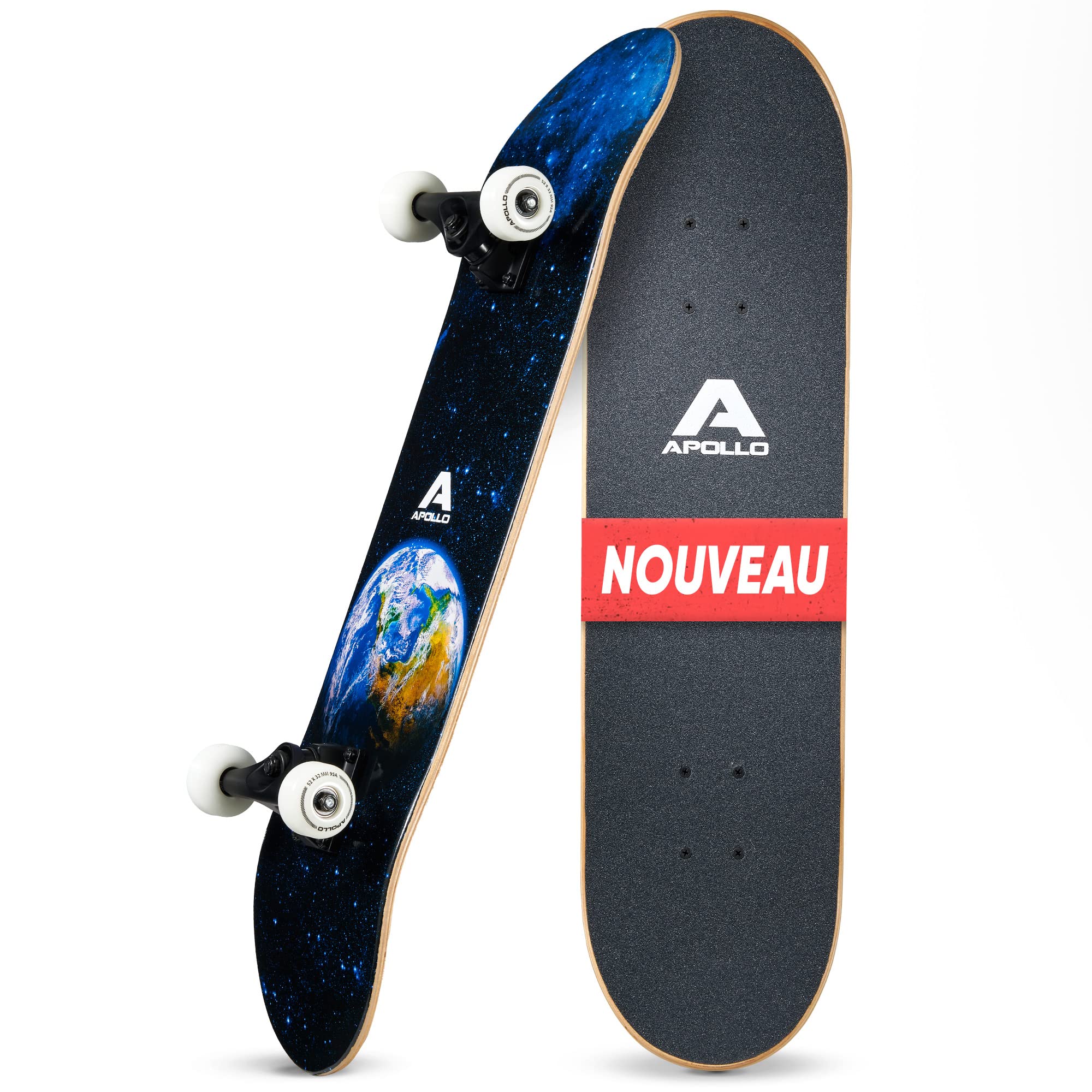 Apollo Skateboard Enfants et Adultes, Pont en Bois à 7 Couches