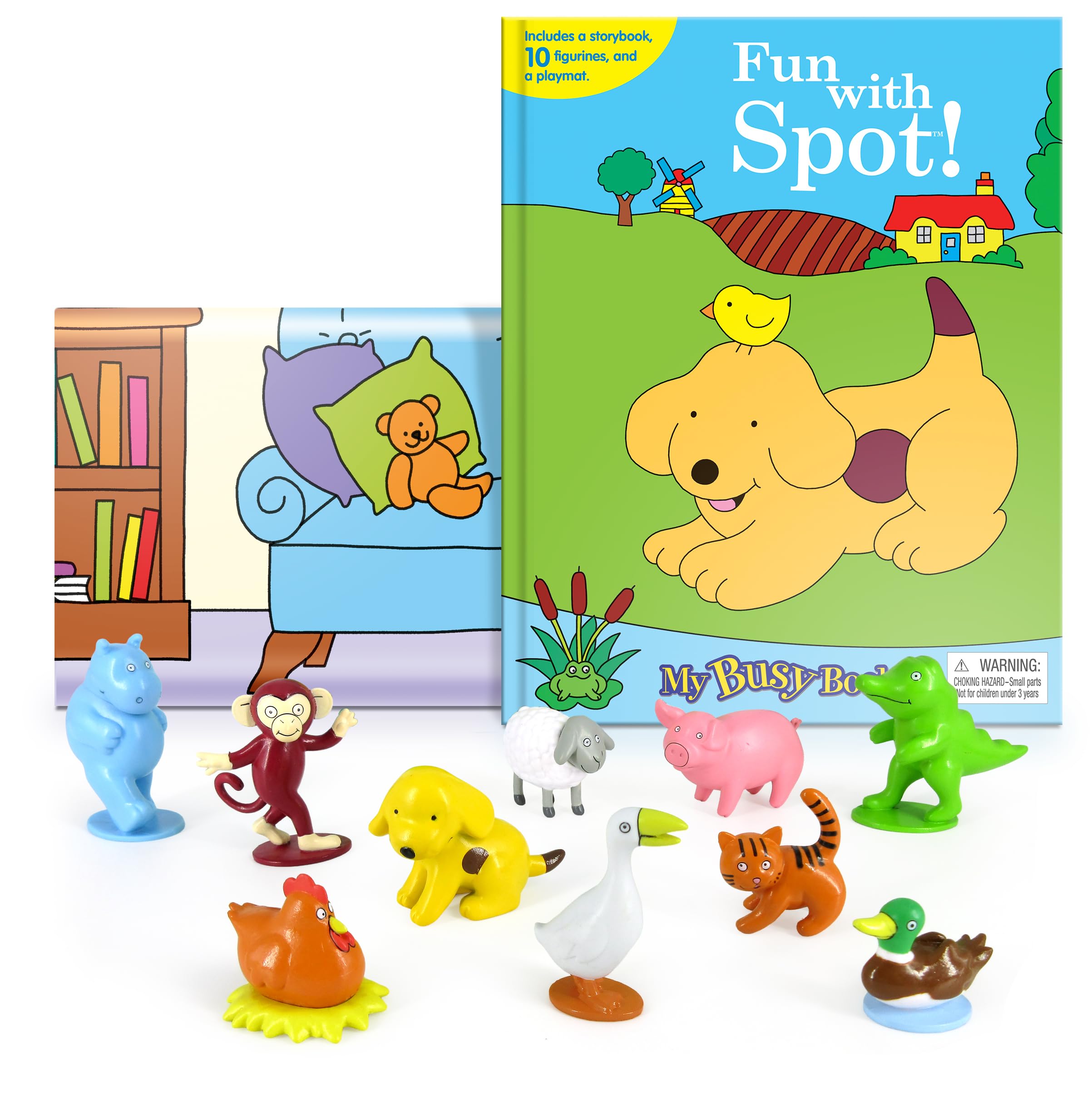 Fun with Spot My Busy Books - Storybook, 10 figurines, playmat