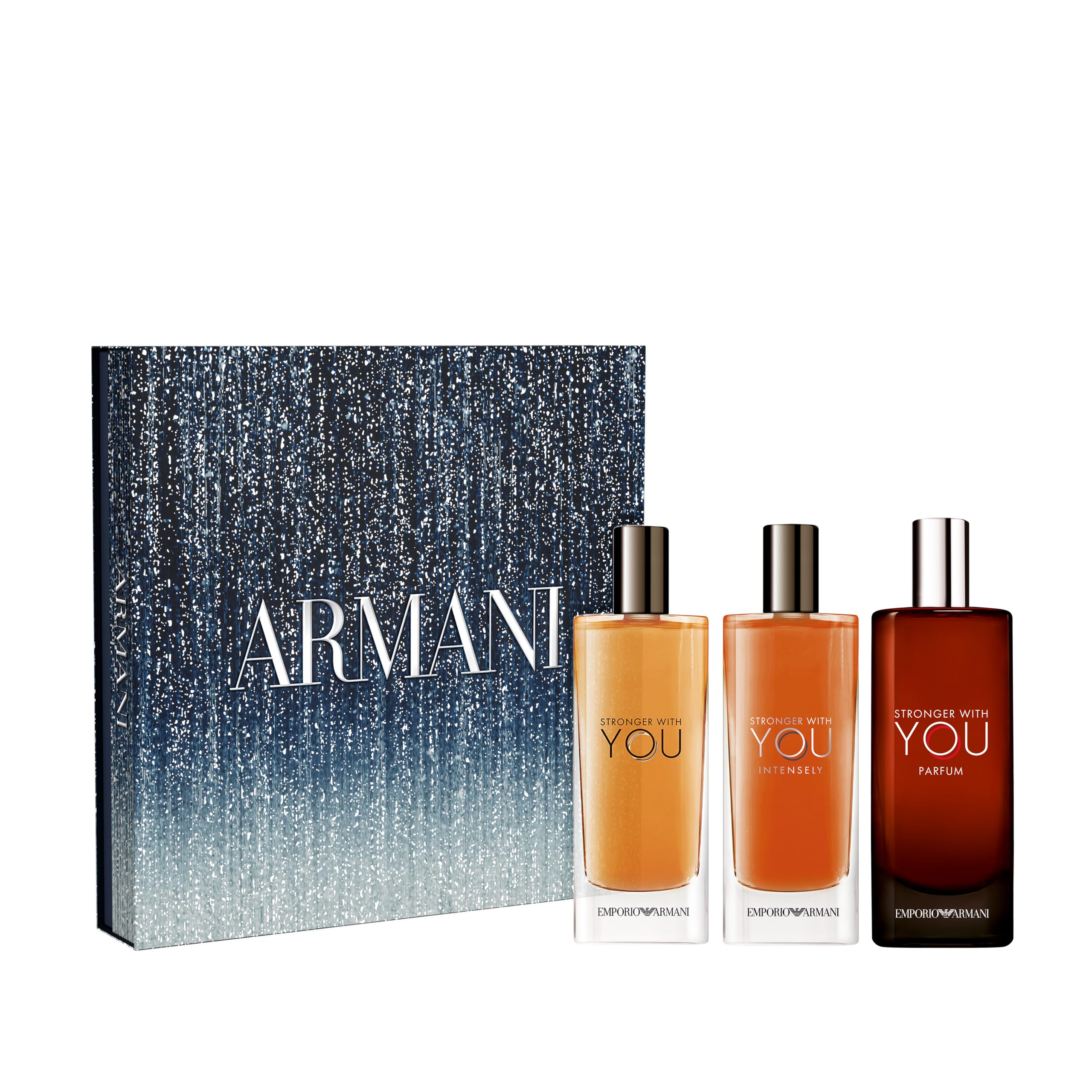 Armani beauty- Stronger With You - Mens Cologne Discovery Trio Set 95 Value - With Eau de Parfum