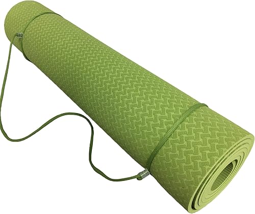 Miniatura 1 de Esterilla de yoga ecológica de alta calidad, no PVC, no tóxica, no metales pesados, olor no irritante con correa transportadora incluida