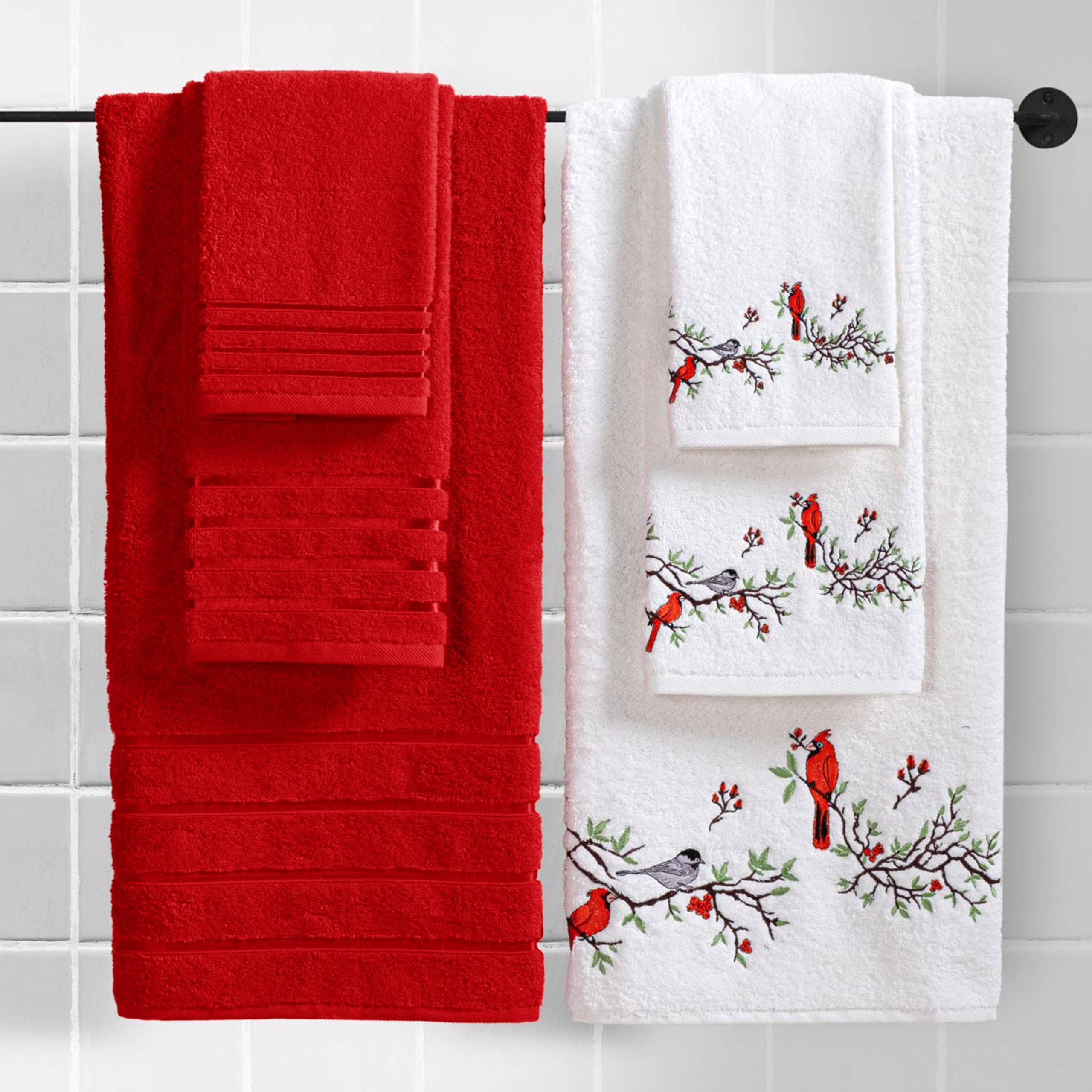 Elegant Comfort Set di 6 asciugamani in cotone di alta qualità, include 2 salviette, 2 asciugamani per le mani e 2 teli da bagno, 100% cotone turco, asciugamani altamente assorbenti e super morbidi,