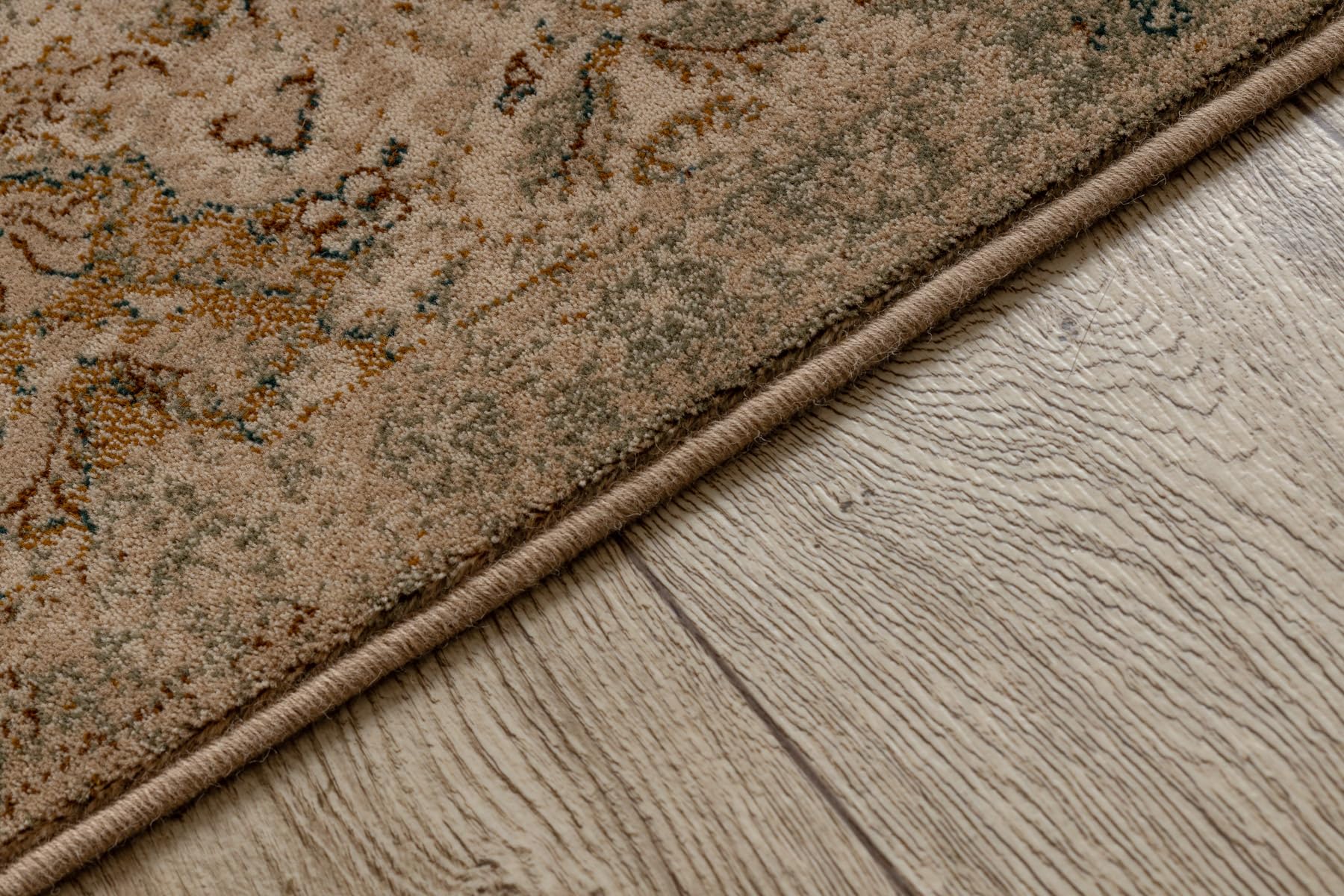rugsx Wollteppich Omega für Wohnzimmer Schlafzimmer Beige 200x300 cm