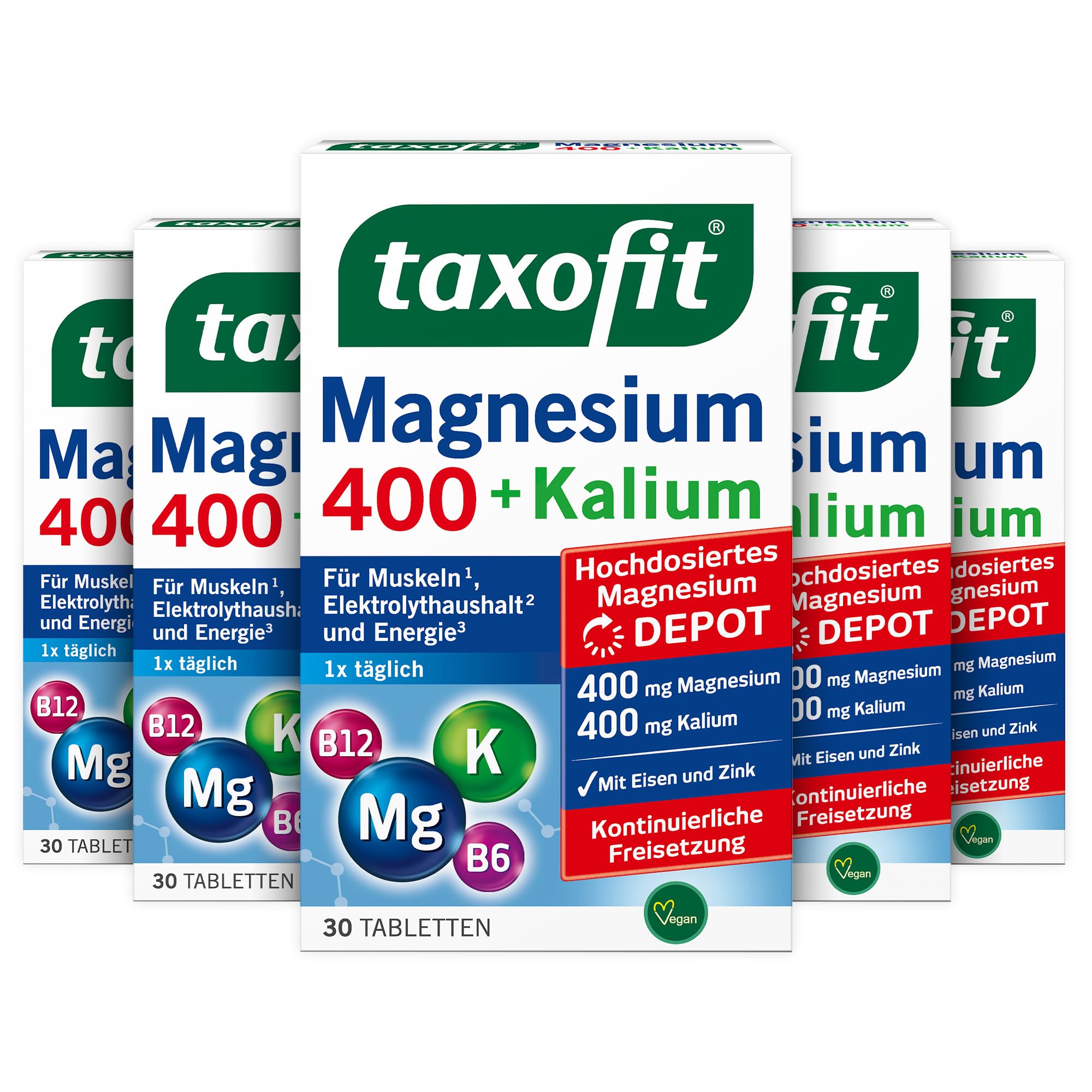 taxofit Magnesium + Kalium Tab 5 x 30 St.