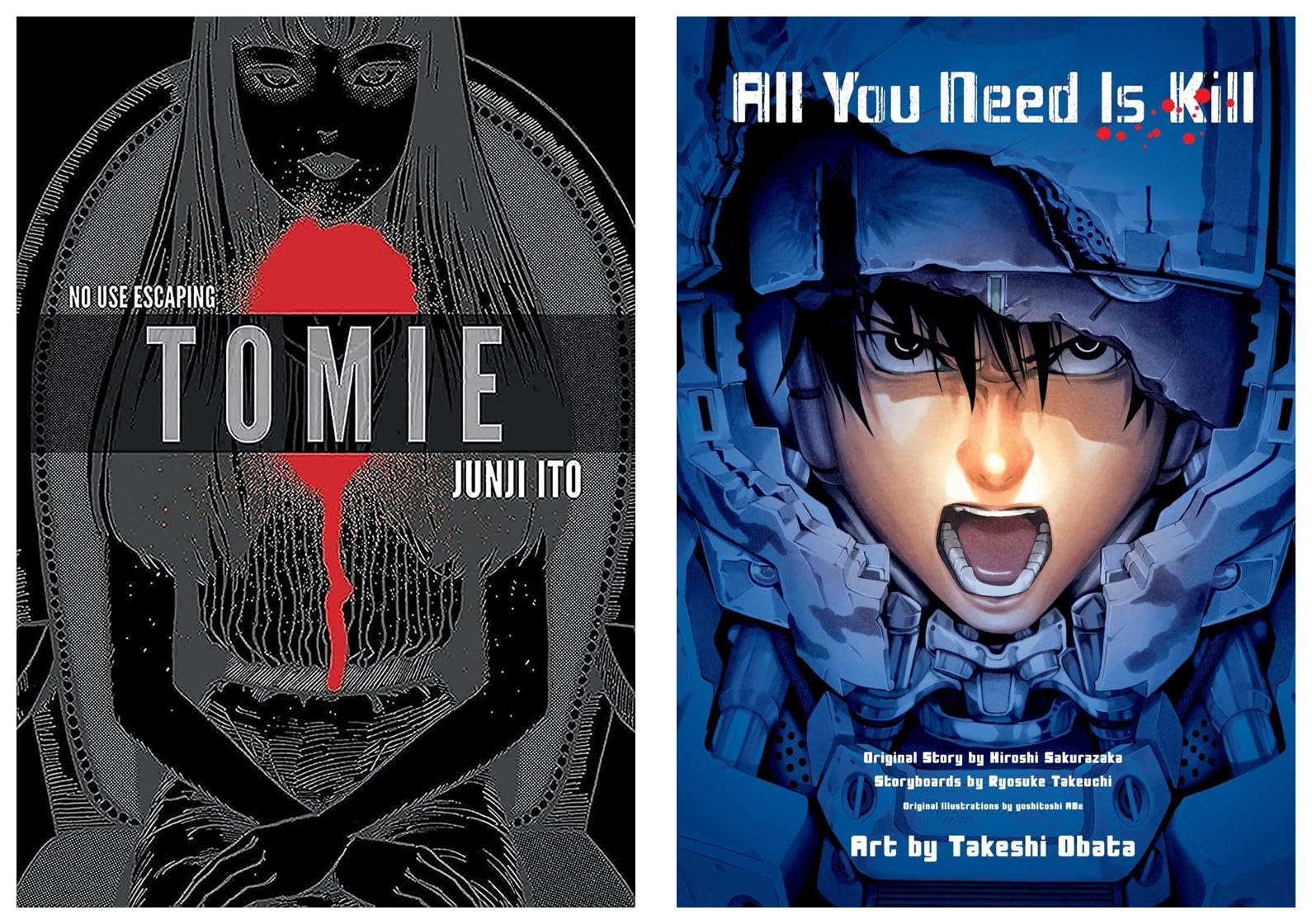 TOMIE: Complete Deluxe Edition (Junji Ito) & ALL YOU NEED IS KILL - MANGA: 2-IN-1 EDITION: Volume 1 Product Bundle