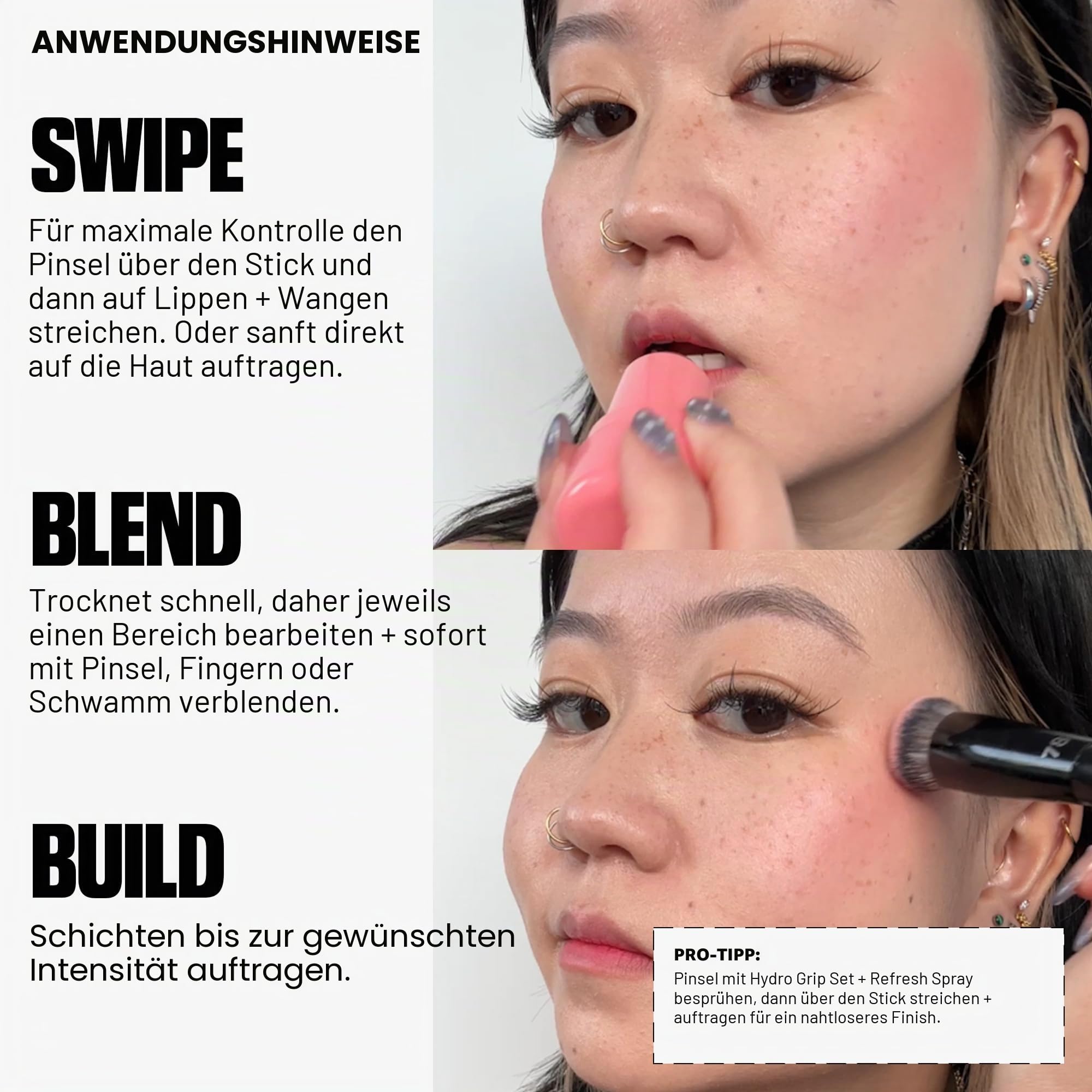 Milk Makeup Cooling Water Burst Gel Coloration Mohn 0.17 oz Transparent Lippen- und Wangenfarbe auf Wasserbasis modulierbar