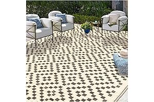 Reversible RV Outdoor Rug 12x18 Ft | Waterproof & UV Resistant Patio Rug 2HM918