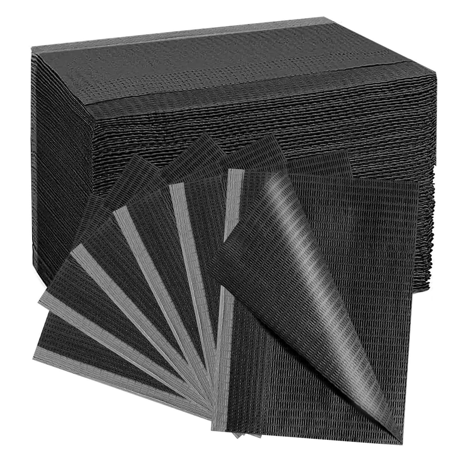 125 pièces de bavoirs dentaires jetables pour patients, 13 "x 18", 3 plis, imperméables, en papier de nappe pour percer les oreilles, les tatouages, les salons de beauté et les cliniques dentaires