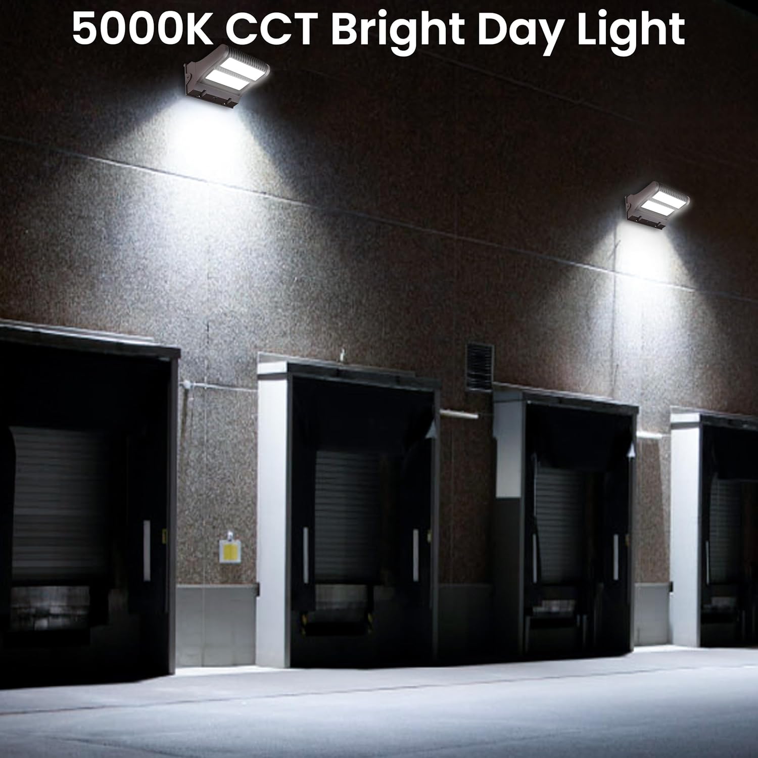 UL/DLC Rotatable LED Wall Pack Light 16,257LM, Adj Watts 80/100W/120W & 5000K CCT Daylight Wall Pack Lights Outdoor LED Security Flood Lights 100-277V Wall Light for Parking Lots, Warehouses