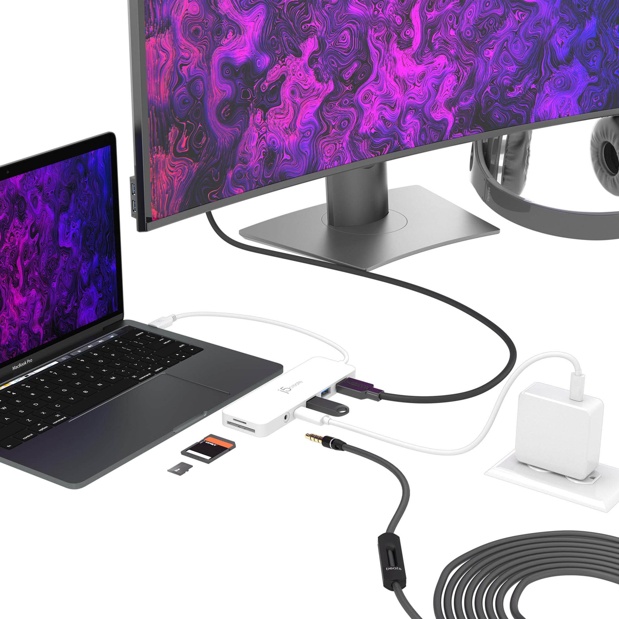 j5create JCD373-N Multi Adaptateur USB-C Léger