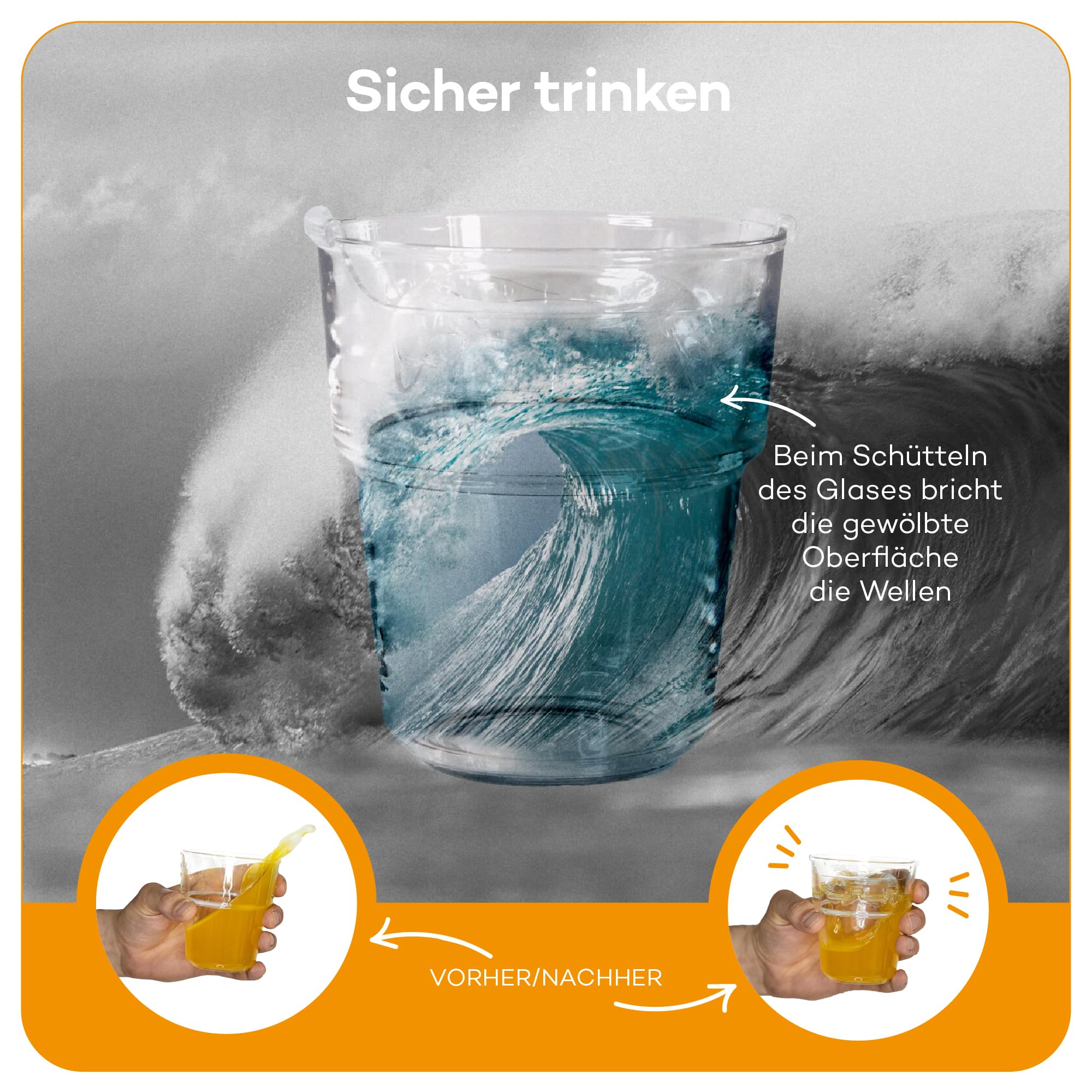 Taza para beber | Vaso para personas mayores con diseño moderno | Vaso para disfagia para personas con dificultades para tragar | Para personas con Parkinson y temblor esencial | 4 sin imán
