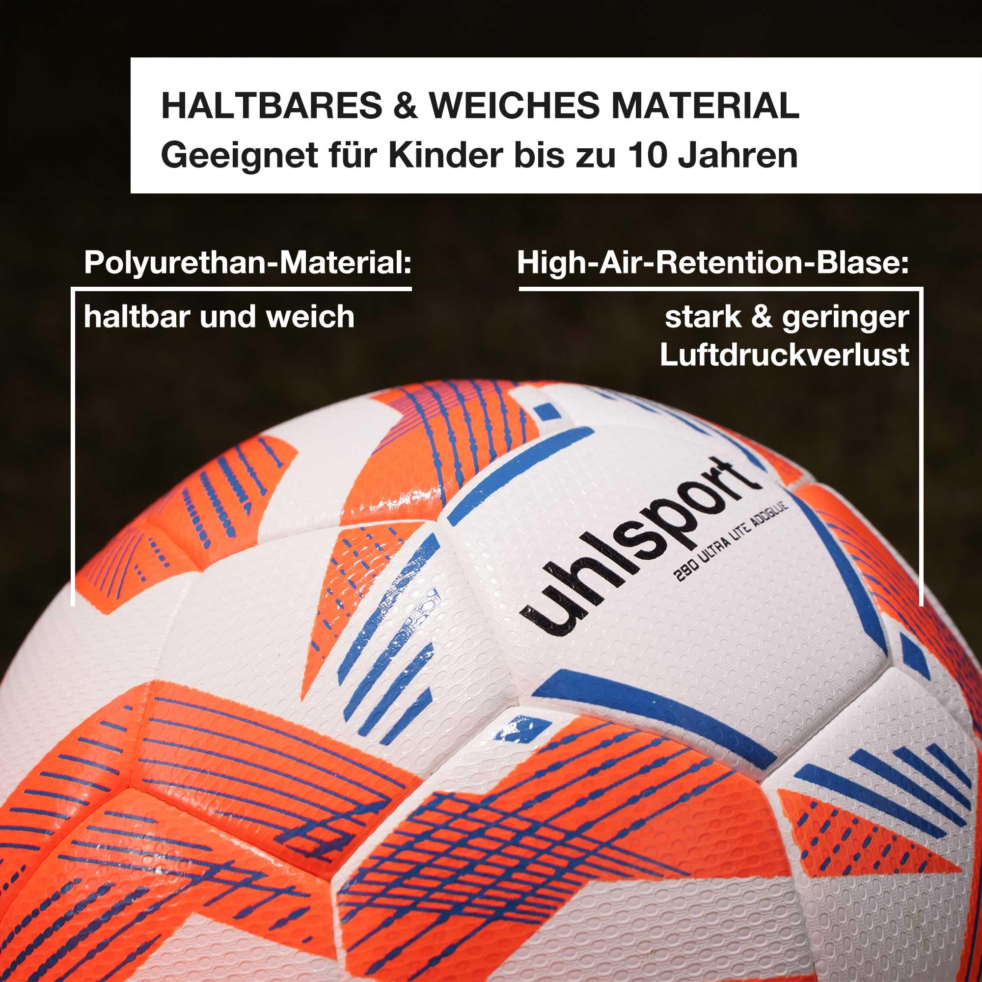 uhlsport 290 Ultra Lite Addglue - balón de fútbol Niños