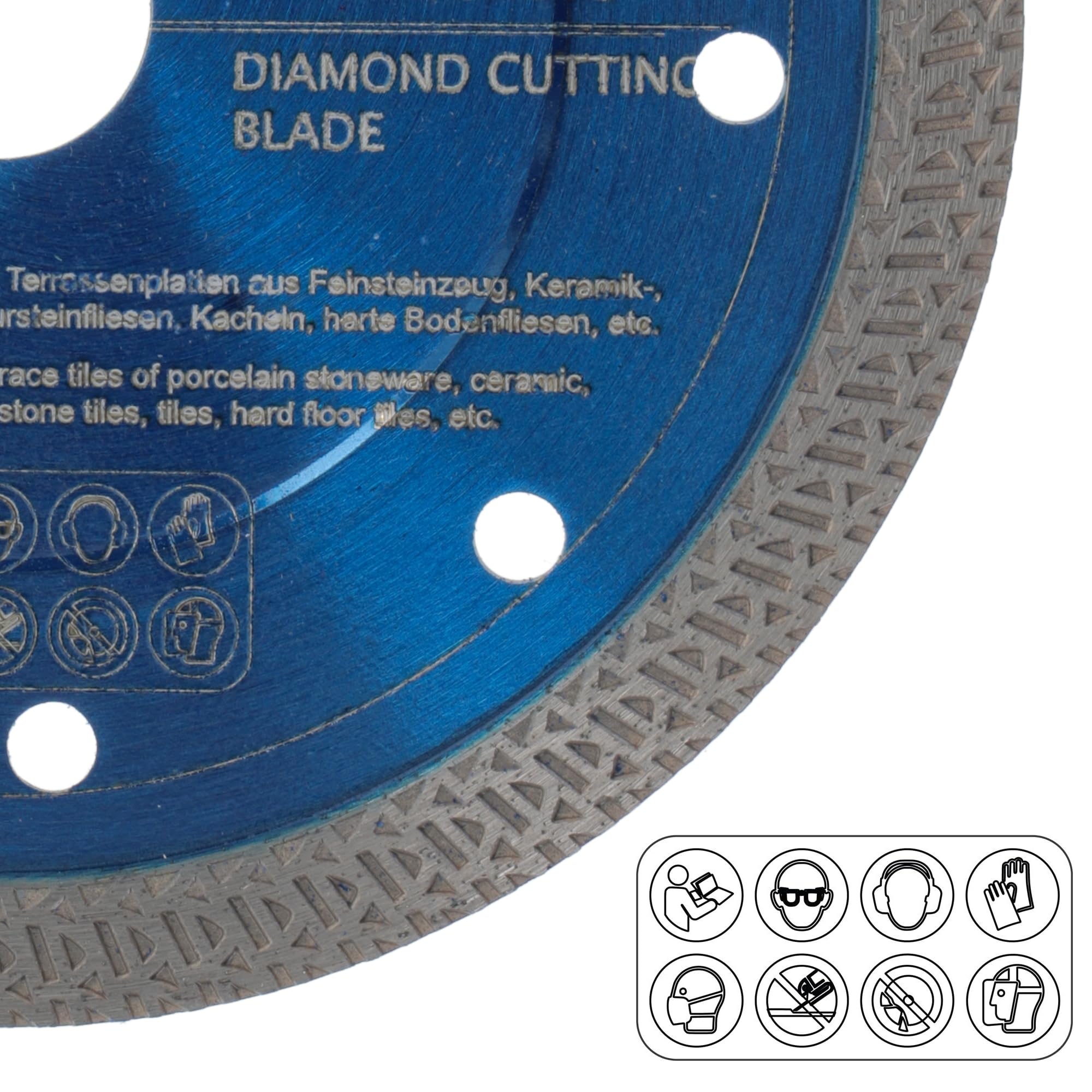 PRODIAMANT Diamentowa tarcza tnąca F50 135 mm x 20 mm do płytek i gresu | akcesoria do automatycznych przecinarek do płytek stołowych | pasuje m.in. do TCSA1200 | Turbo 1,2 mm segment