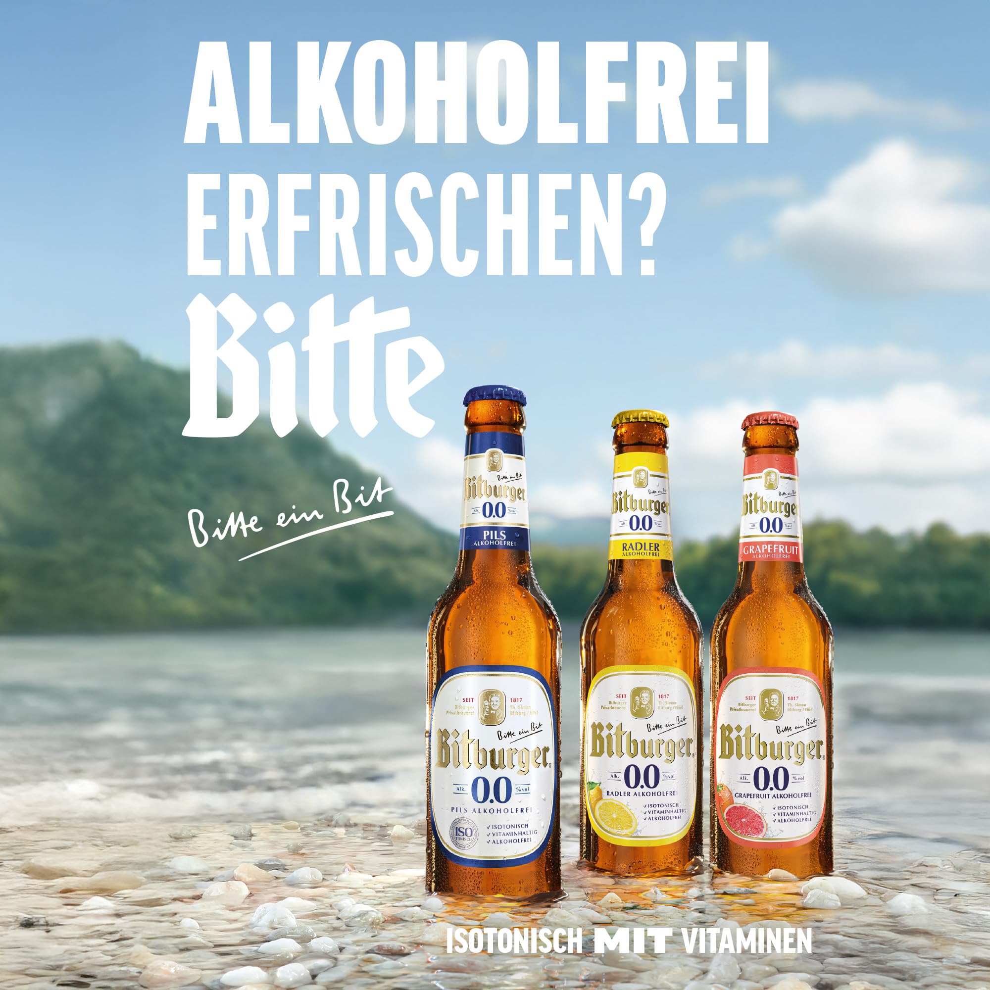 Bitburger 0,0% Pils Alkoholfrei - Dosen-Bier (24x 0,5l) - Isotonisch - Nach Deutschem Reinheitsgebot Gebraut - WM Edition: nur so lange der Vorrat reicht