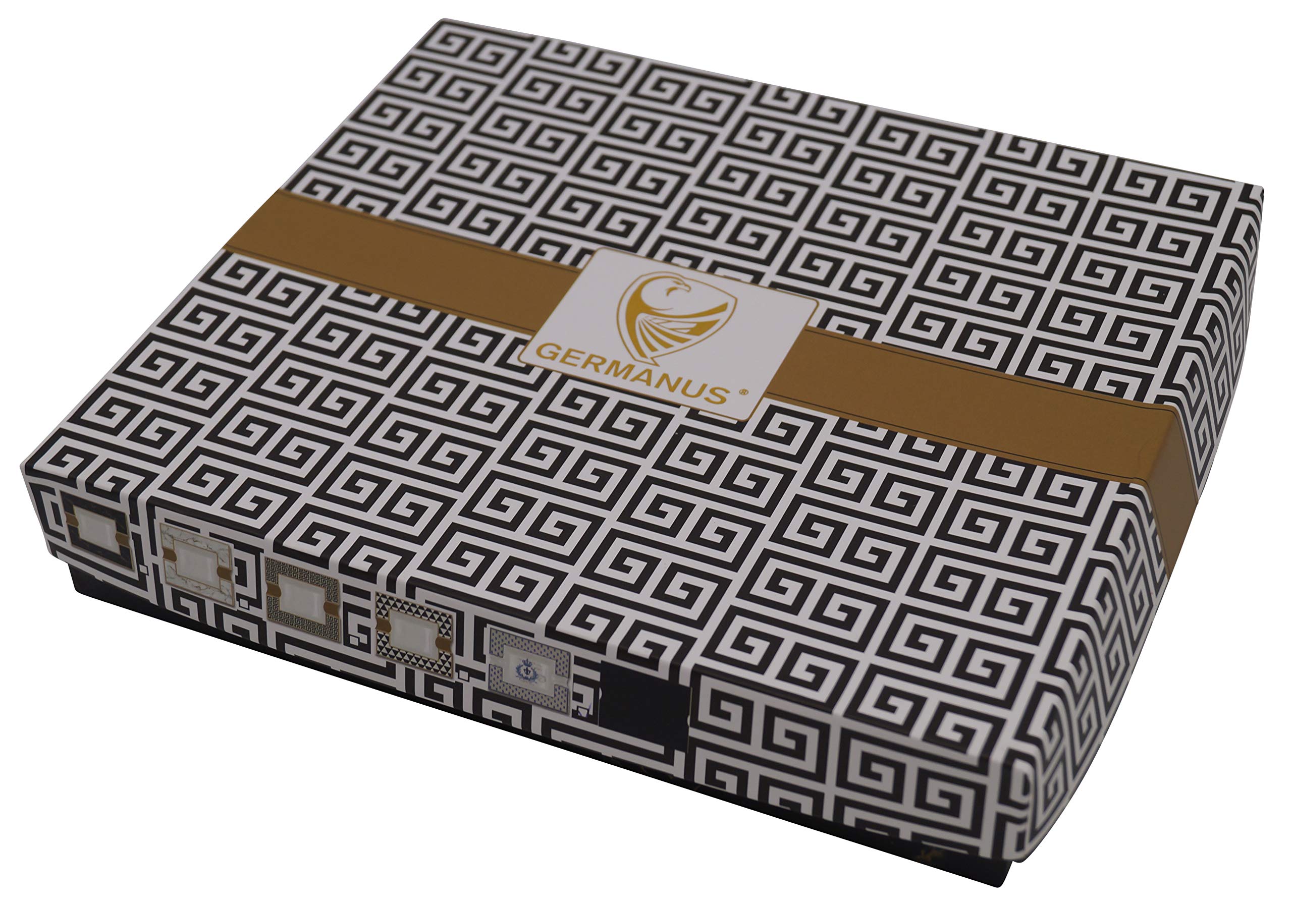 GERMANUS Cendrier à cigares en porcelaine véritable - Marbre Bianco