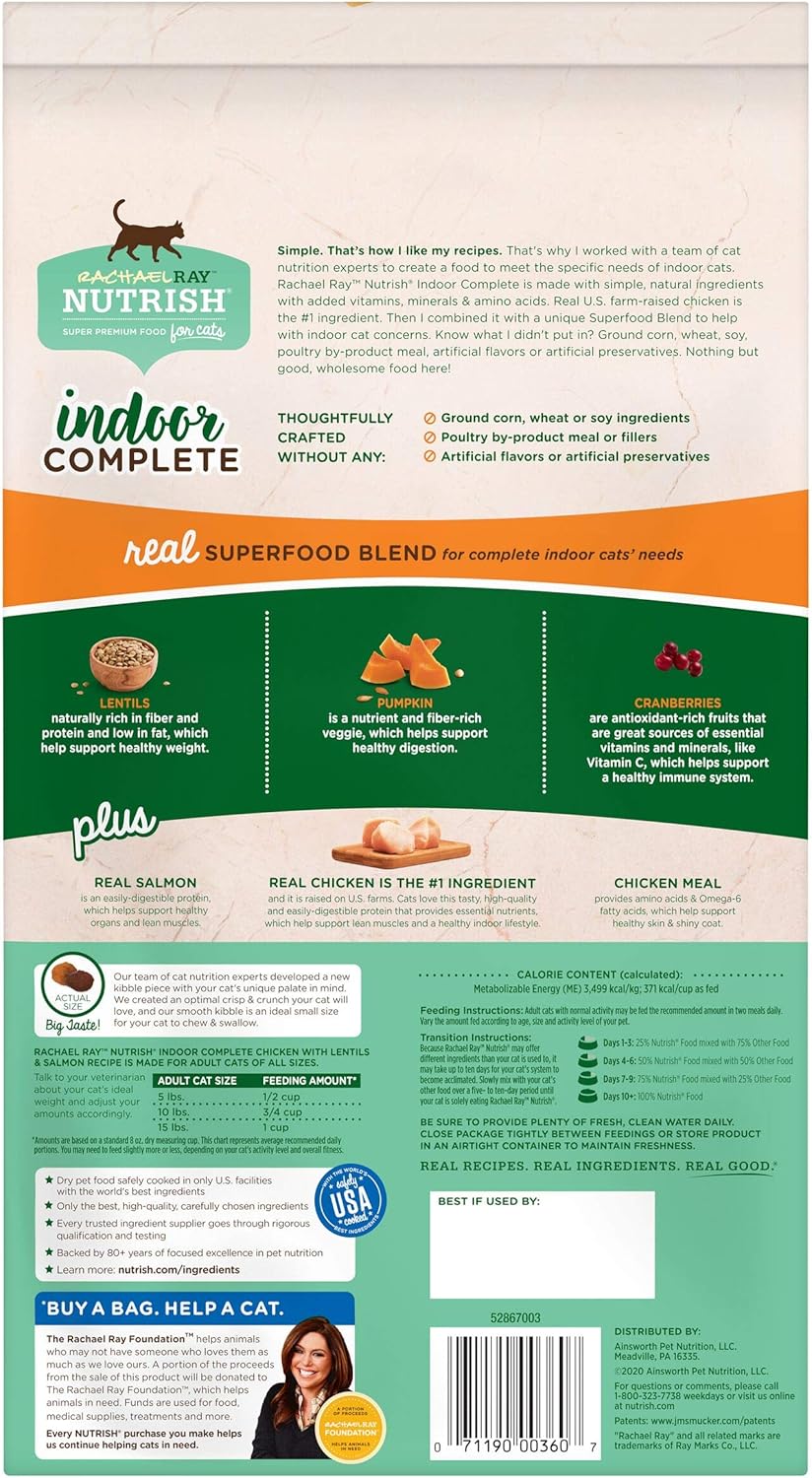 rachael ray nutrish indoor complete