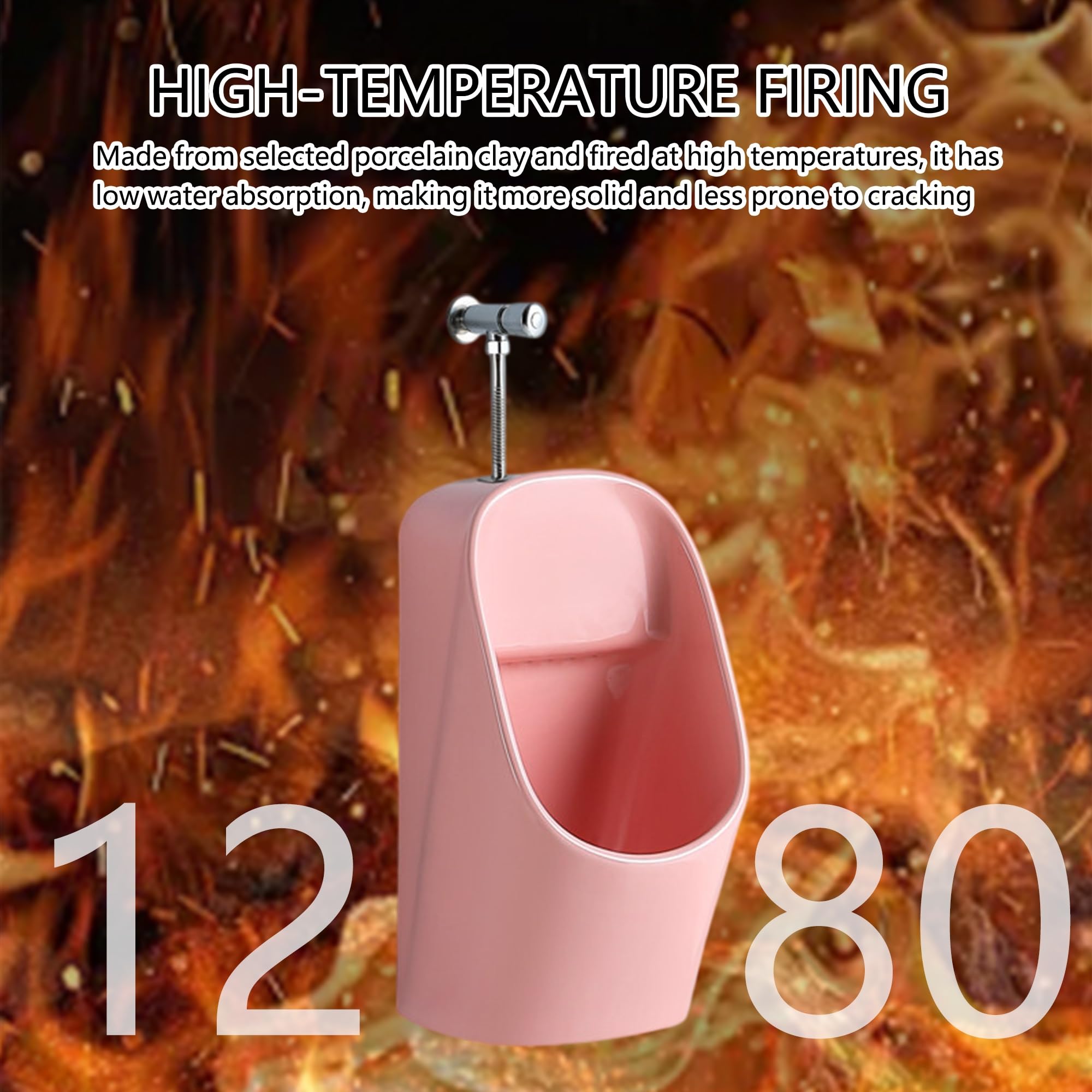 Mini pisuary do nauki korzystania z nocnika, ceramiczny pisuar z ręcznym spłukiwaniem, montowany na ścianie, do przedszkola, szkoły