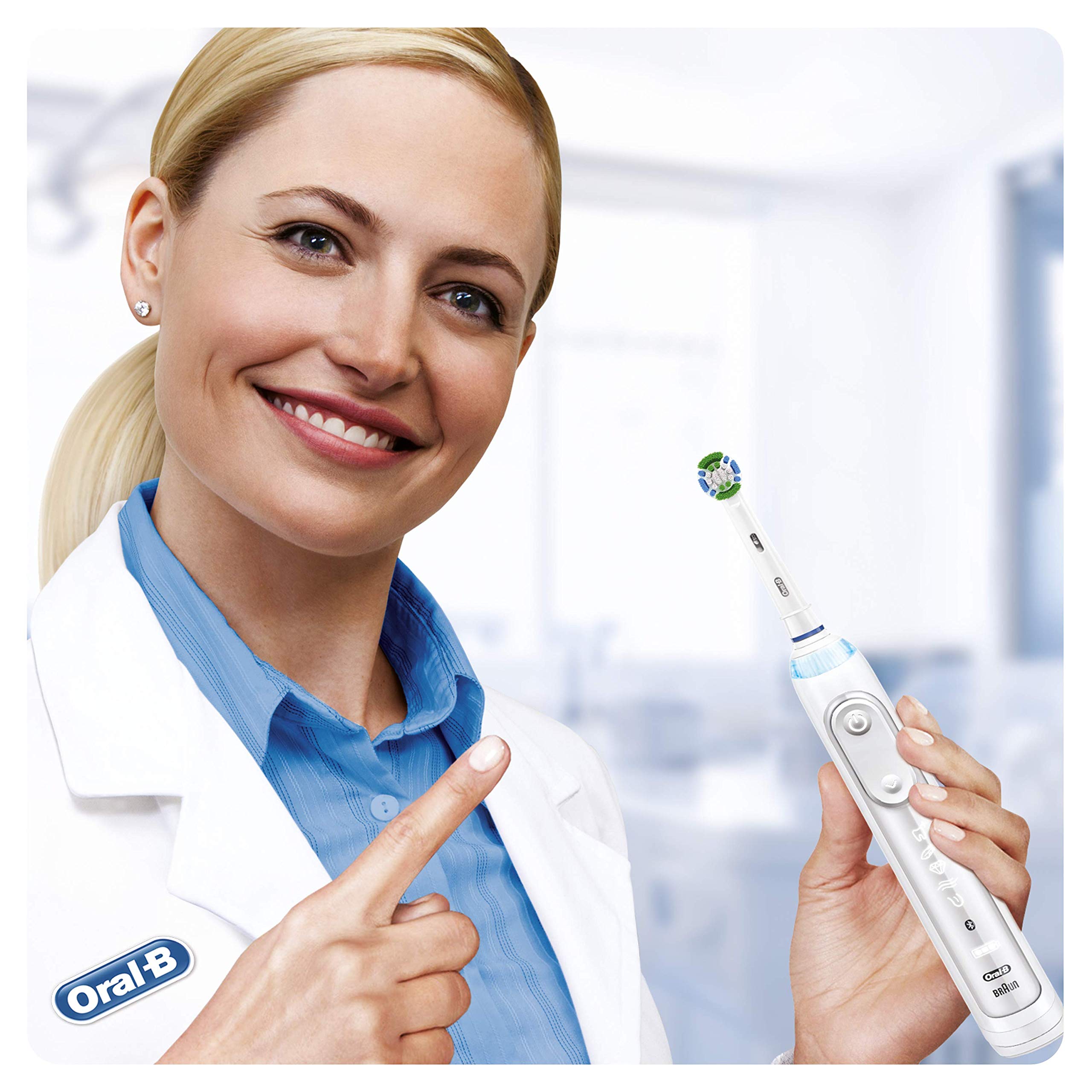 Oral-B Braun Precision Clean - Testine Di Ricambio Con Setole Cleanmaximiser Per Una Pulizia Ottimale, 8 Pezzi, One size