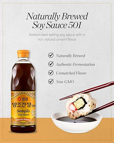 Miniatura 2 de Sempio Salsa de soja naturalmente elaborada 501 2908 onzas líquidas 291fl oz sin OMG Kosher
