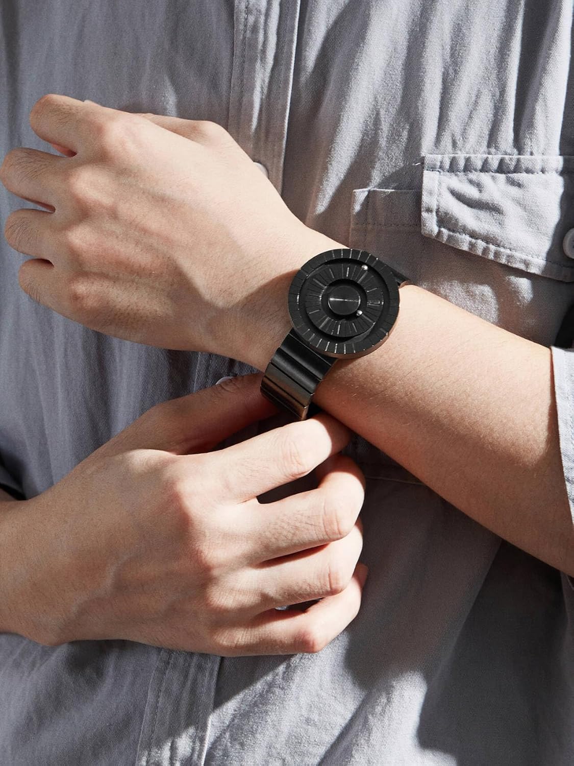 EUTOUR Stainless Steel Magnetic Watch Corona Style Quartz Watch Business Casual Fashion Watch Stainless Steel Strap Watch - Image 2