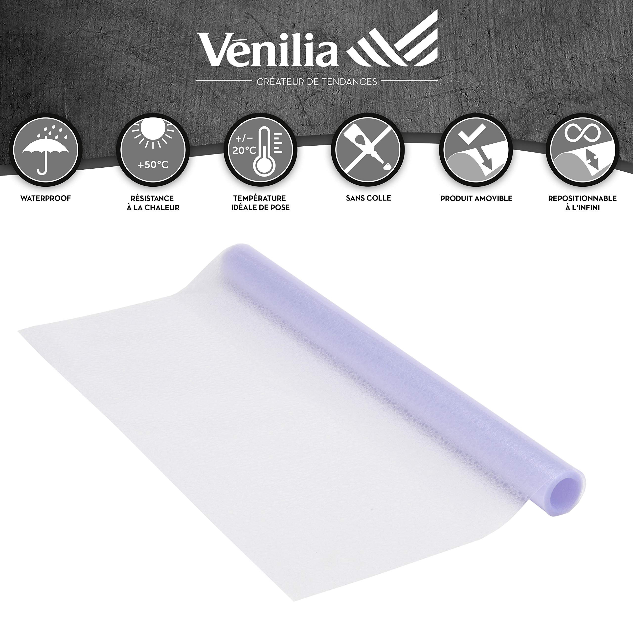 Pellicola Per Finestre Vitrodecor Ambert - Decorativa E Privacy 45cm X 2m - Foto 5