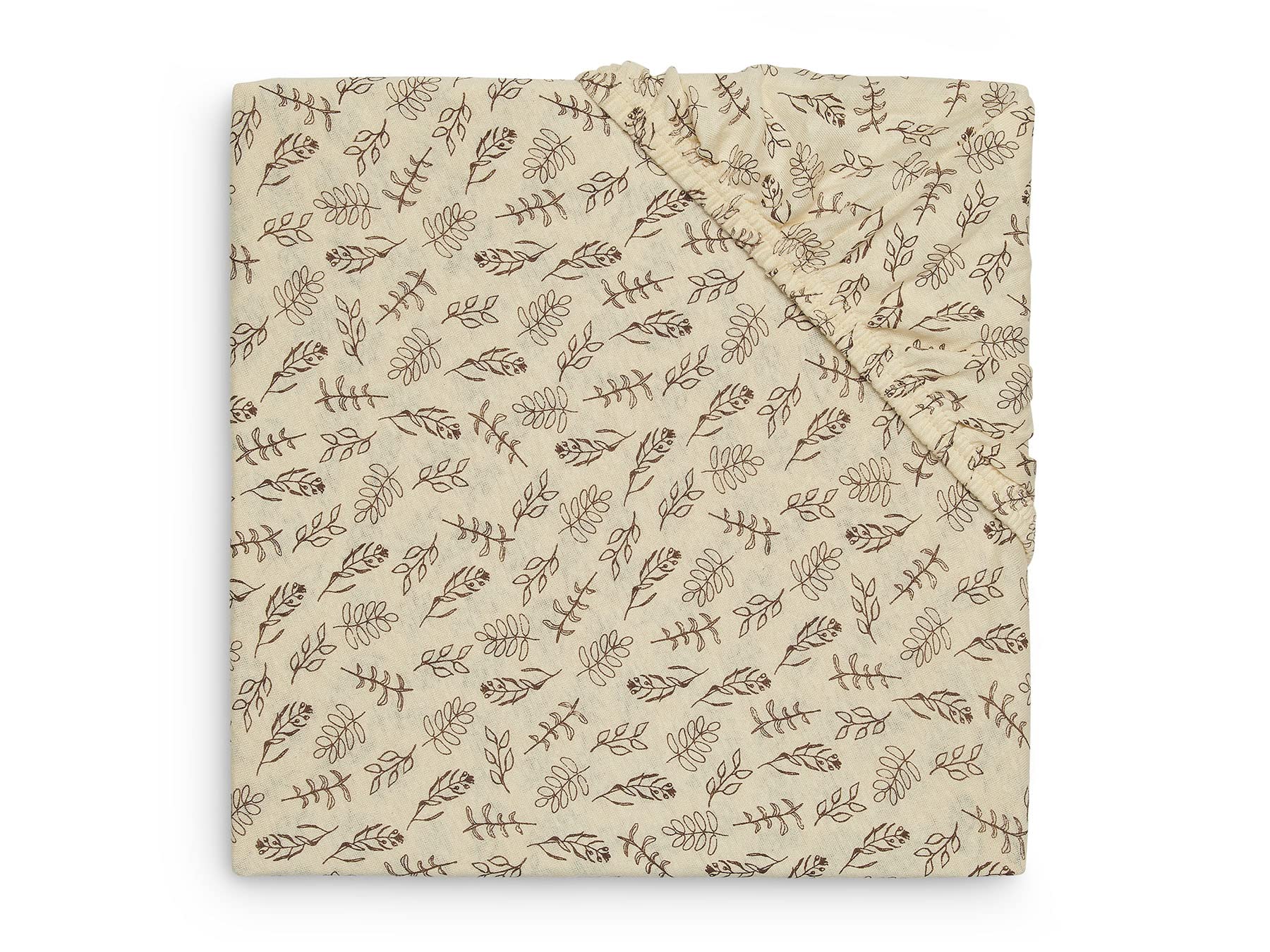 Jollein Meadow Chestnut Jersey Fitted Sheet 40 x 80/90 cm